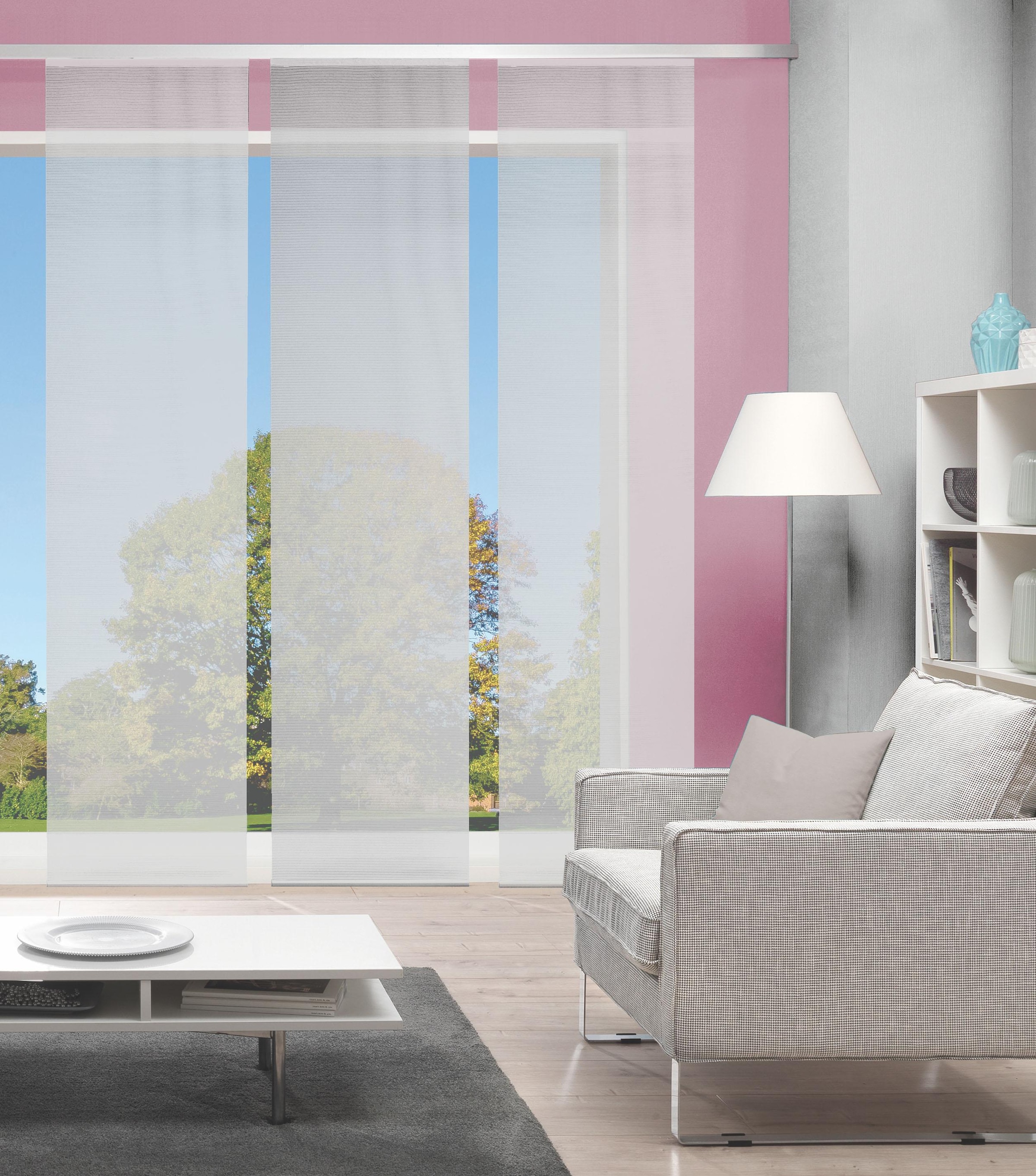 Vision S Schiebegardine "3ER SET ROM" Paneelwagen 3 Stk. tlg. HxB: 260x60, günstig online kaufen