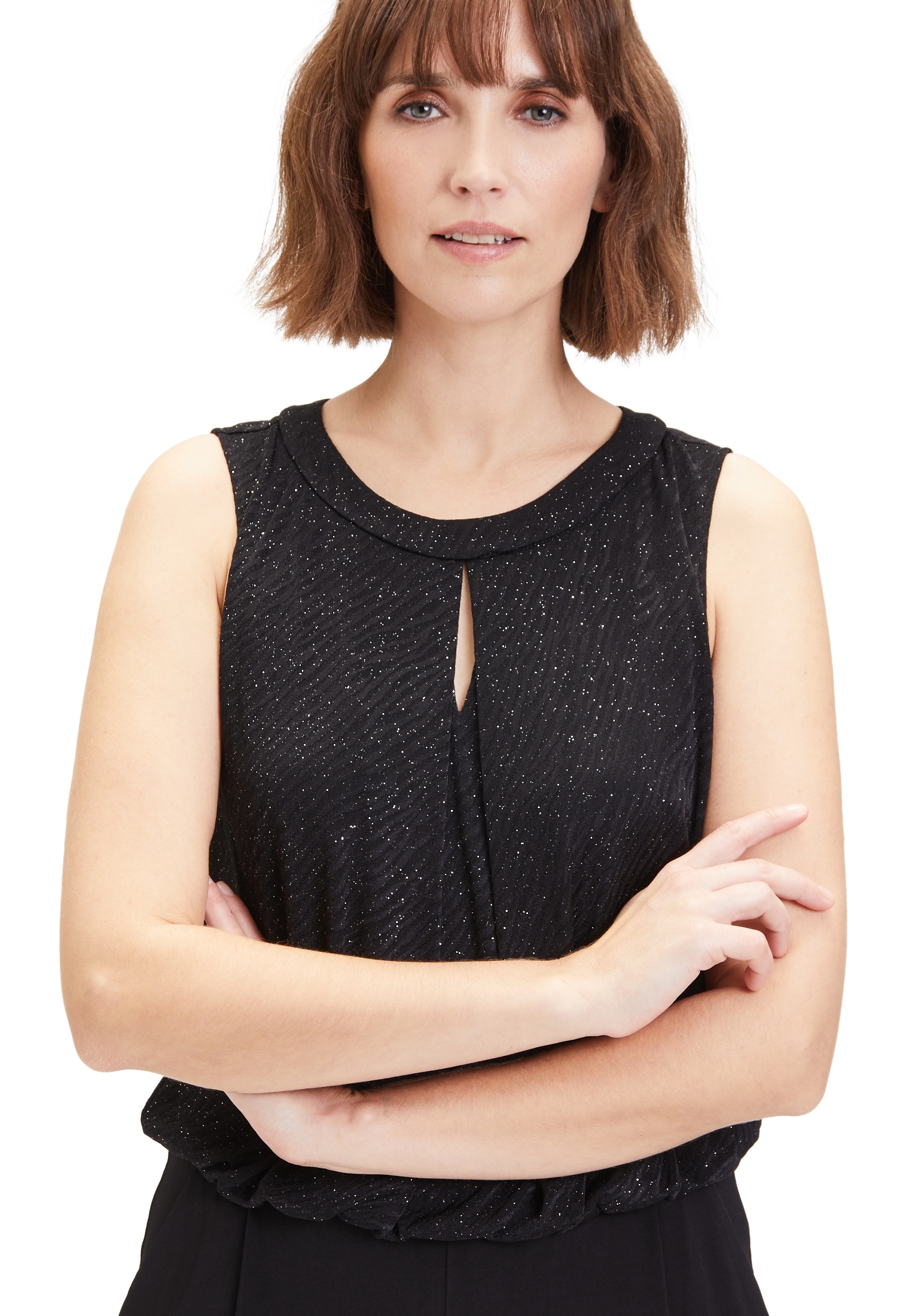 Vera Mont Overall »Vera Mont Damen Jumpsuit im Glitzer-Look«, (1 tlg.), Glitzer