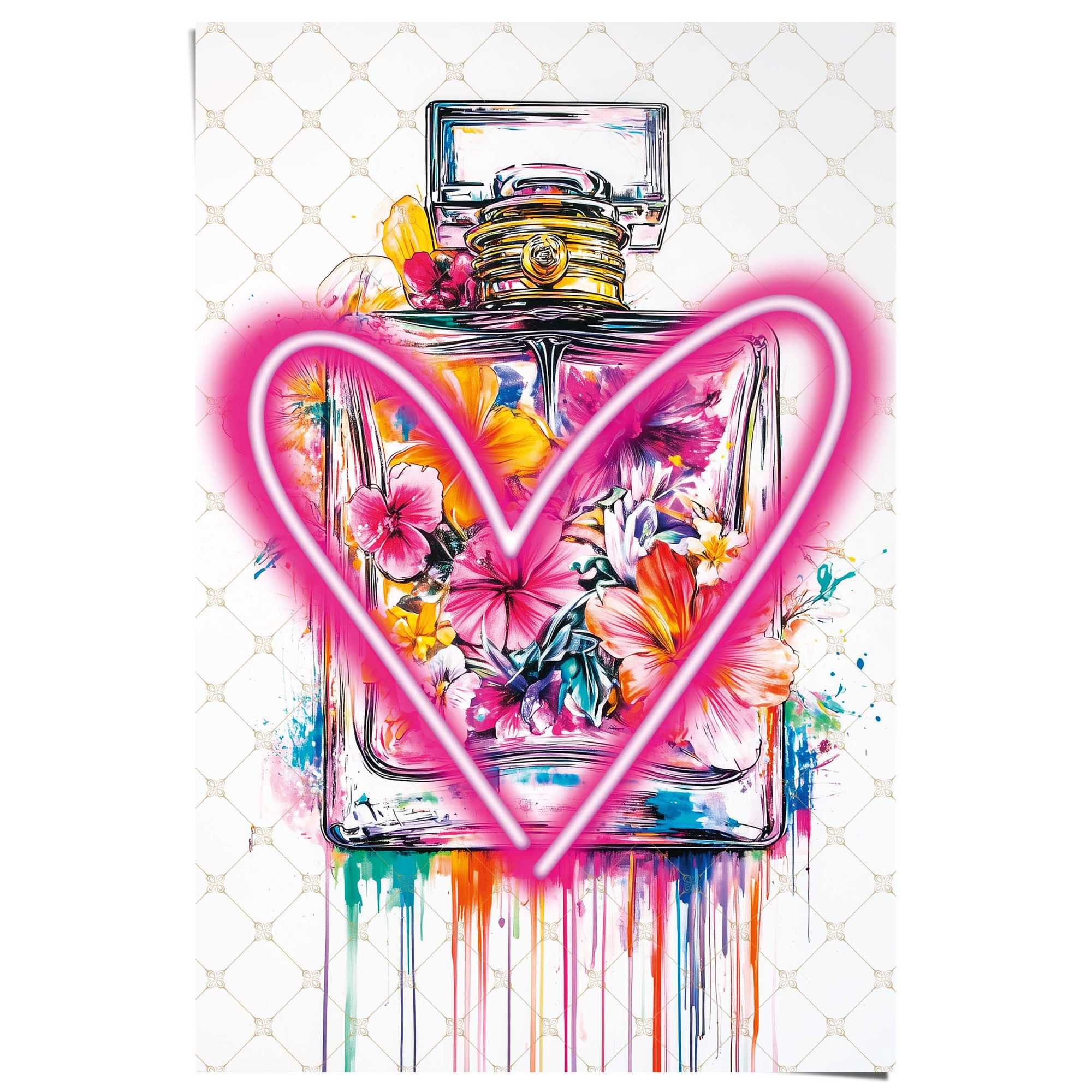 Reinders Poster "Bottle Love" Teenager Zimmer - Mehrfarbig - 150 gr. Papier - Street Art - 61x91,5cm