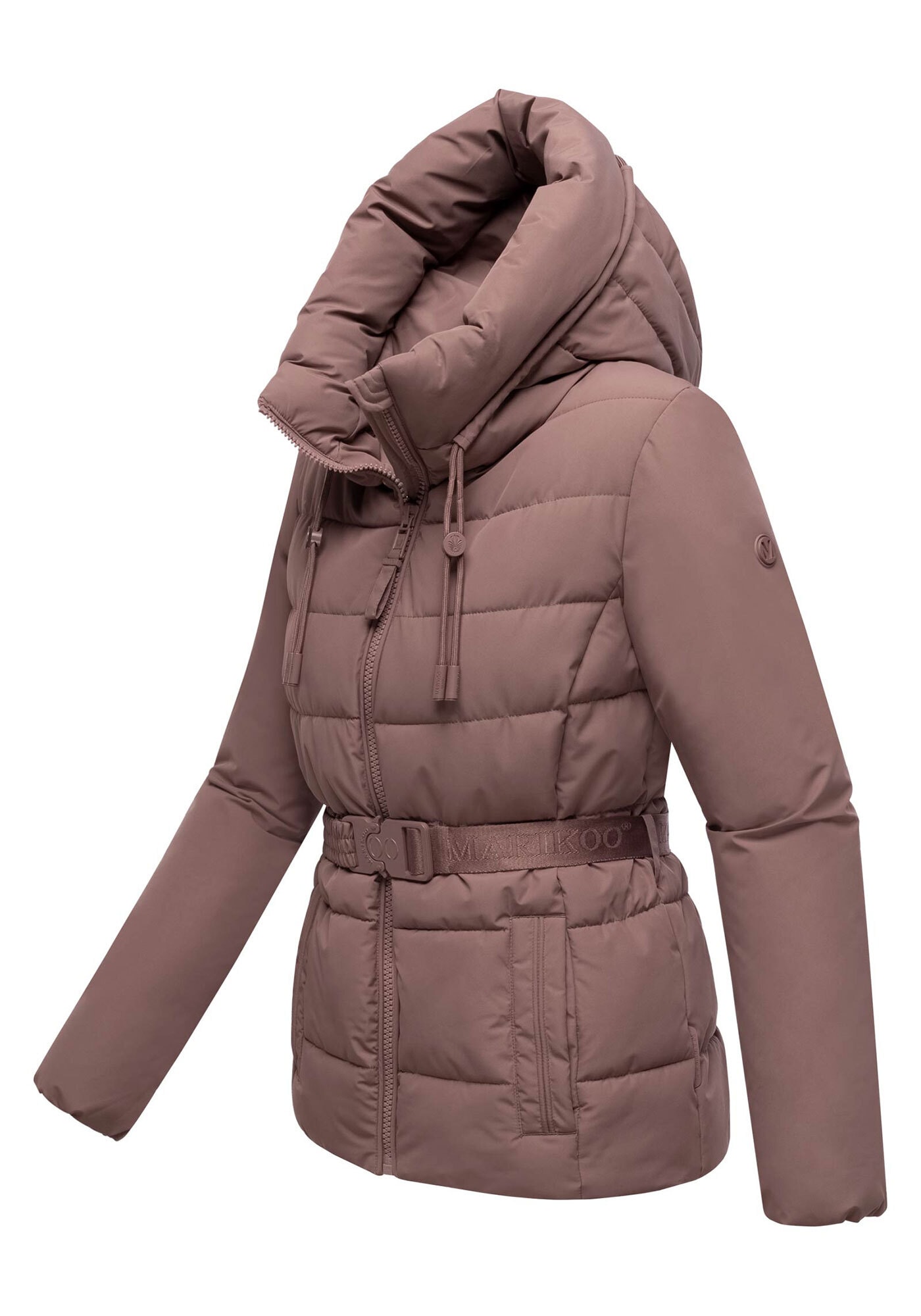 Marikoo Winterjacke »Himee« mit praktischem Taillengürtel und robuster Klickschnalle