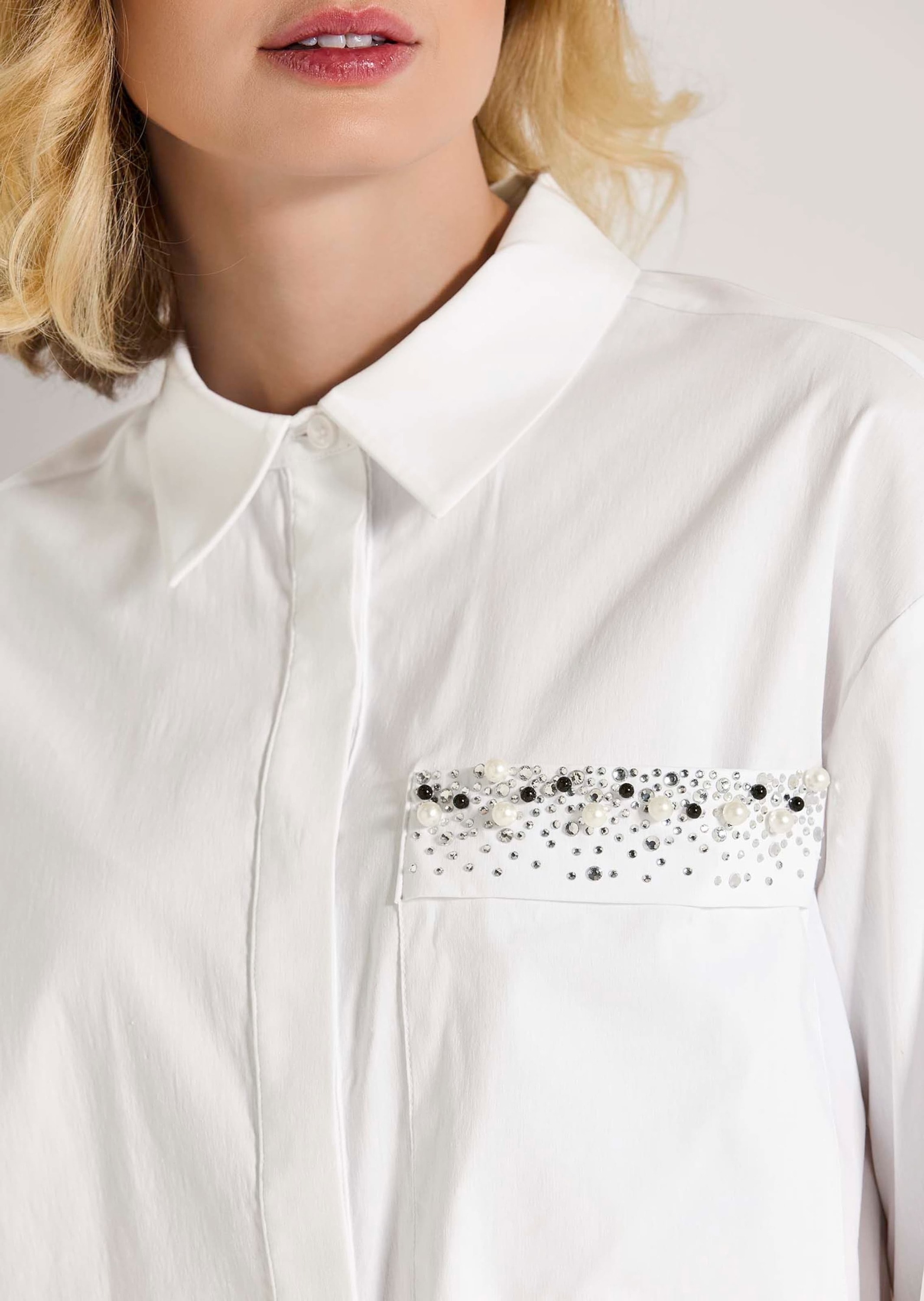 MADELEINE Langarmbluse »Bluse Bluse mit Glanz-Akzent«