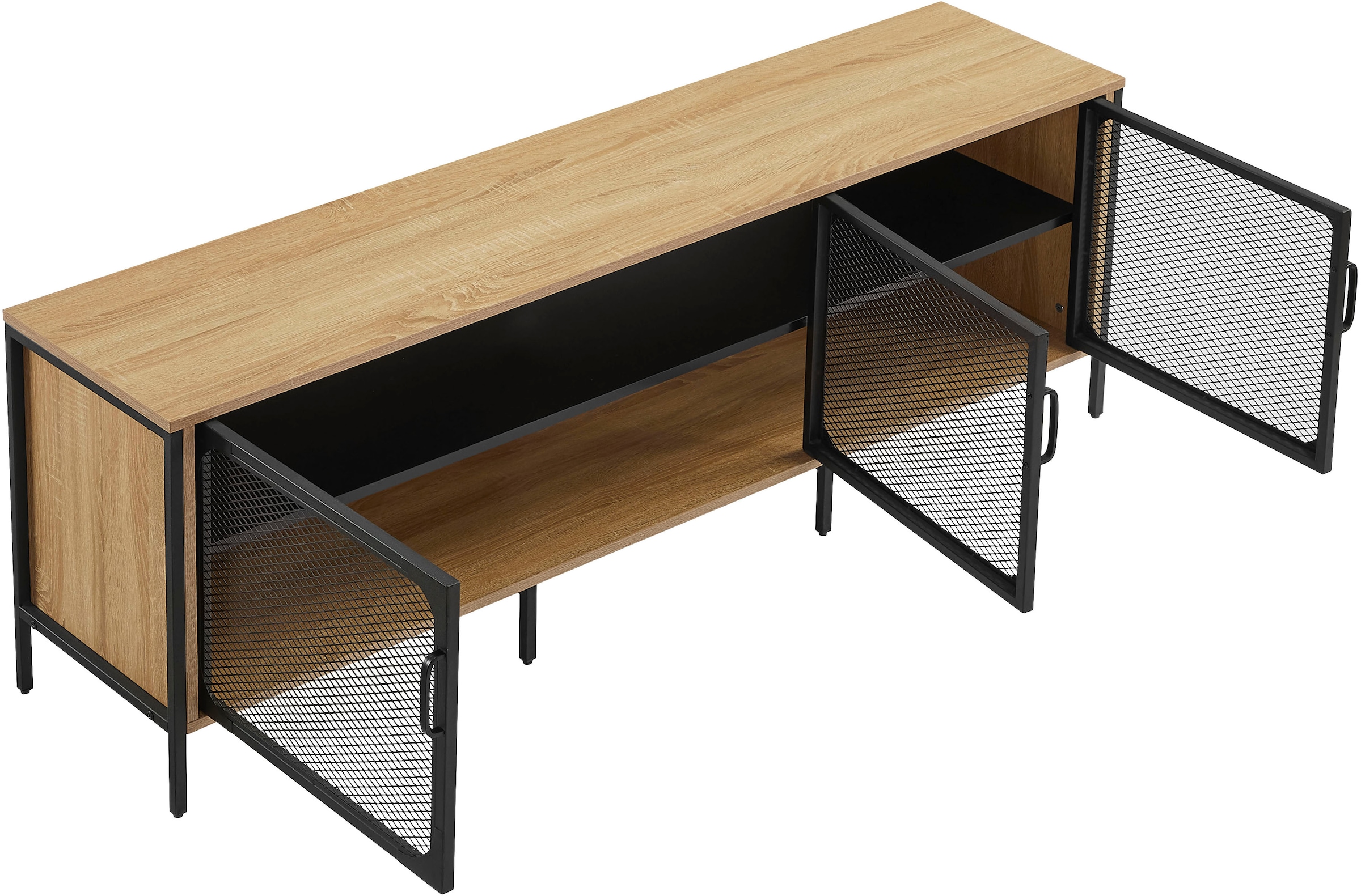 OTTO home TV-Board »Amance«, mit ABS-Kanten und pulverbeschichteten Metallbeinen, Breite 150 cm