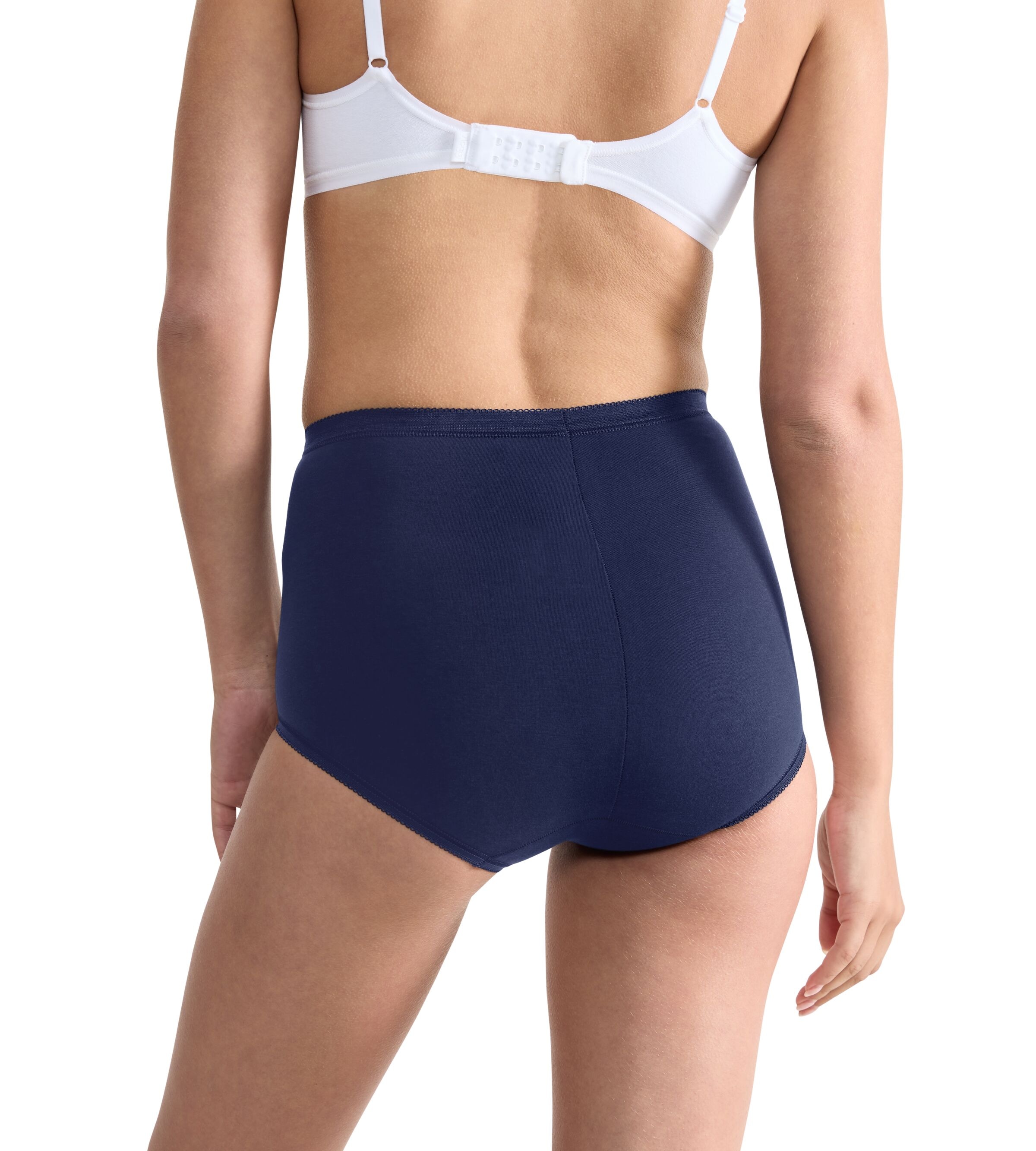 sloggi Maxislip »Basic+« 4er Pack,  Baumwollmischung, weiche Nähte, hohe Taille, elastisch