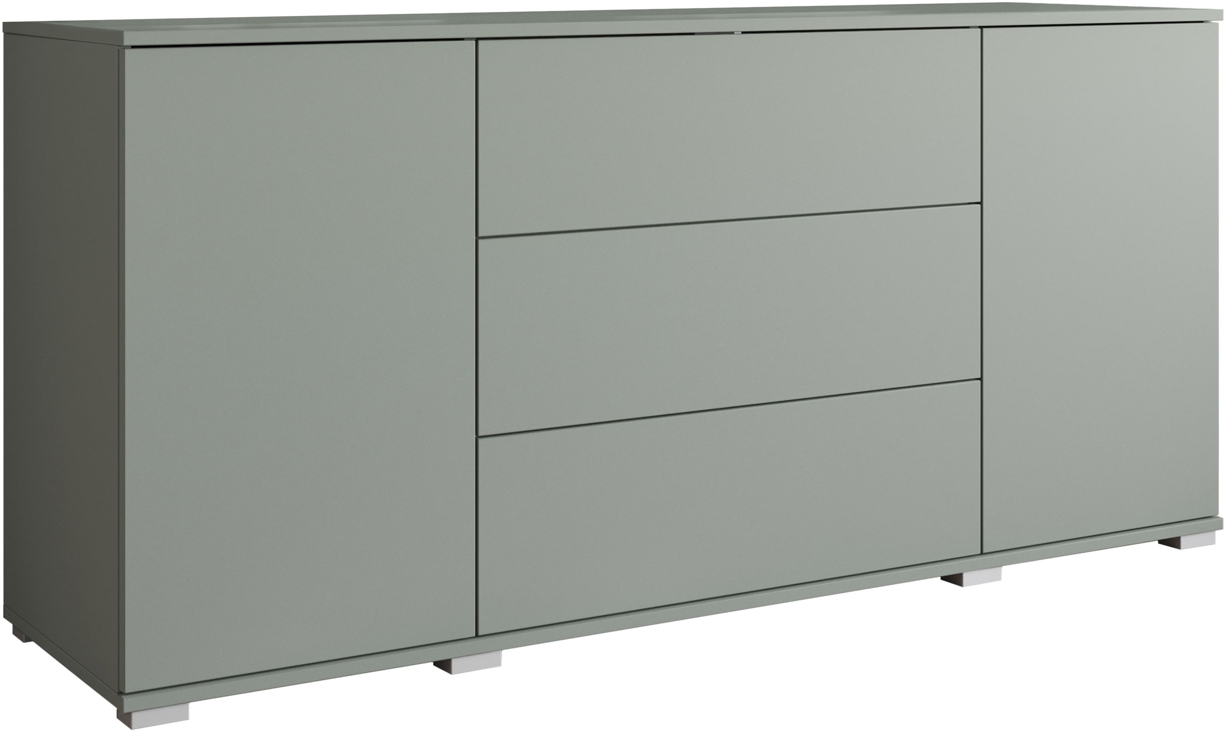 INOSIGN Sideboard »Kenia«, (1 St.), Modernes Sideboard mit 3 Schubladen und 4 Fächern, Breite 150 cm