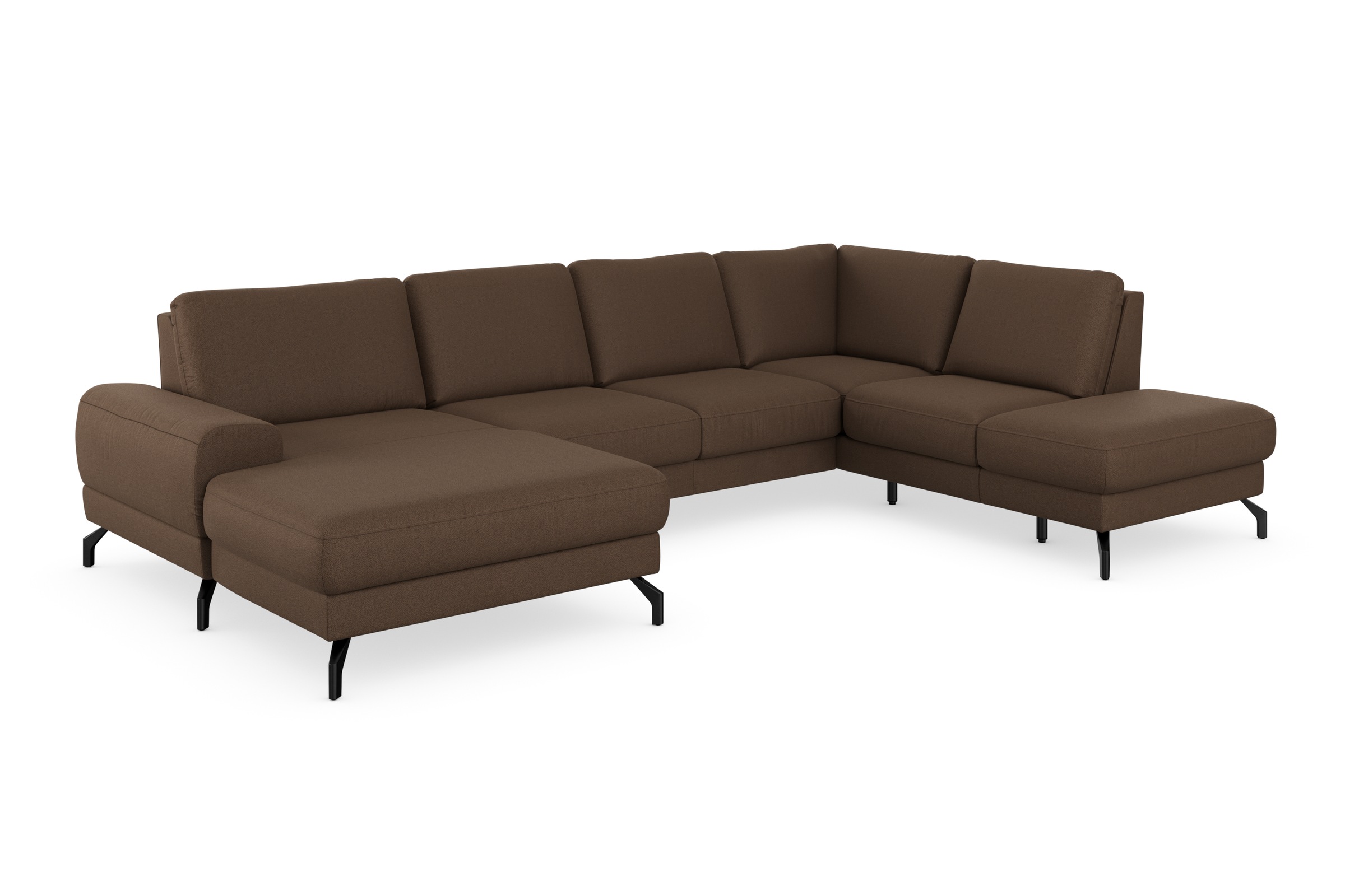 sit&more Wohnlandschaft »Cinturo U-Form«, inklusive Sitztiefenverstellung und Federkern, Sitzhöhe 45 cm