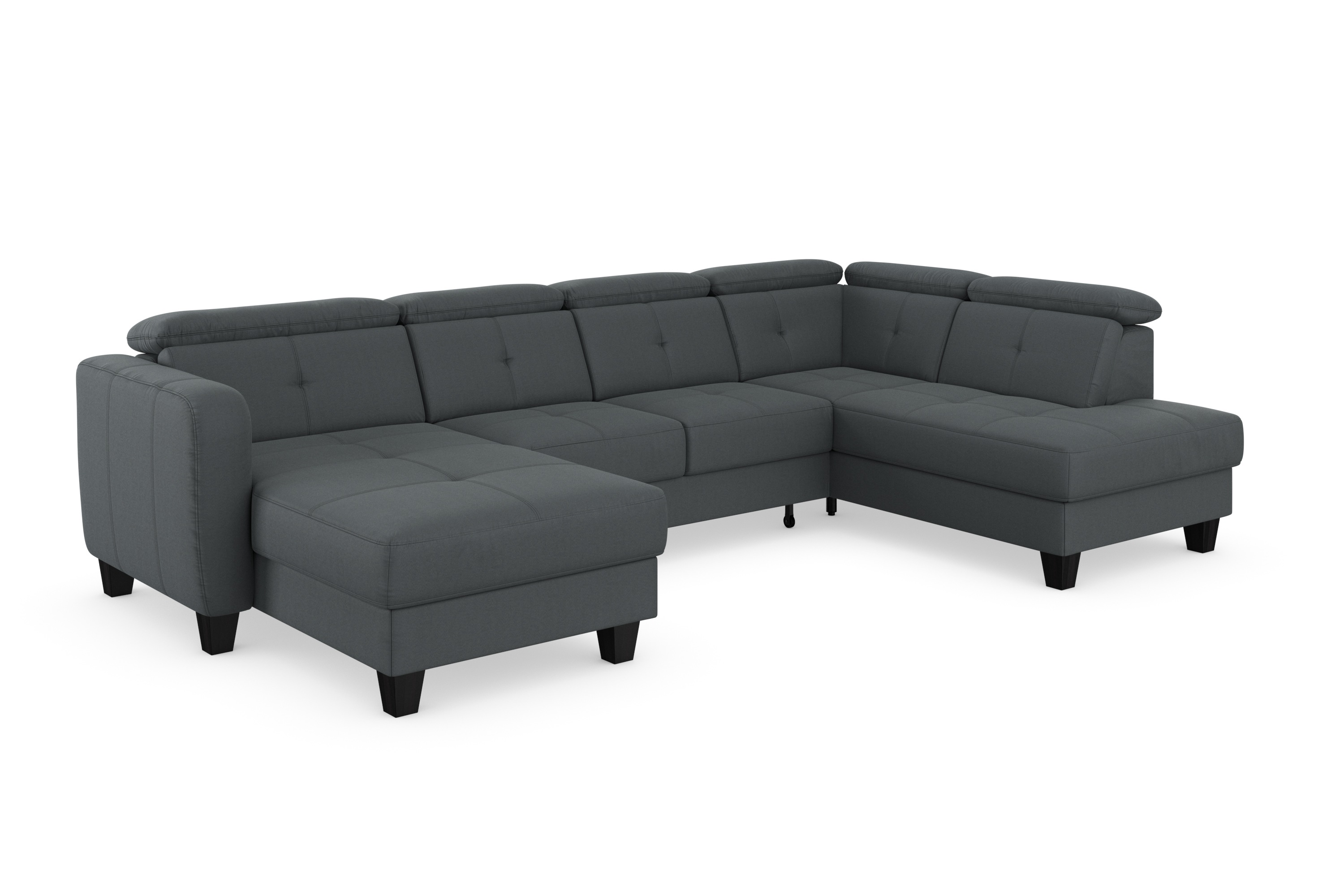 Thumbnail - sit&more Wohnlandschaft "Belluci U-Form", Kopfteilverstellung und Federkern, wahlweise mit Bettfunktion