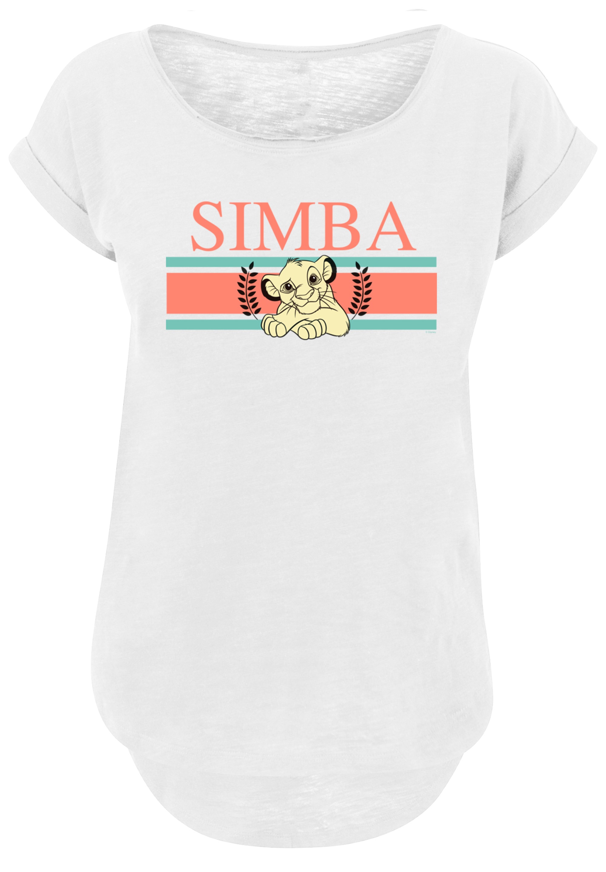 F4NT4STIC T-Shirt »König der Löwen Simba Stripes«, Print