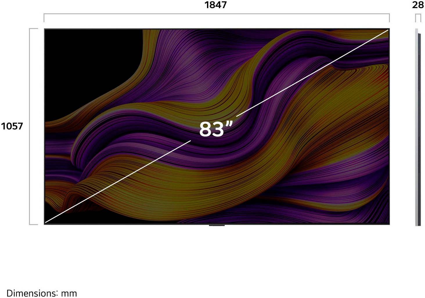 LG OLED-Fernseher »OLED83G57LW«, 4K Ultra HD, Smart-TV