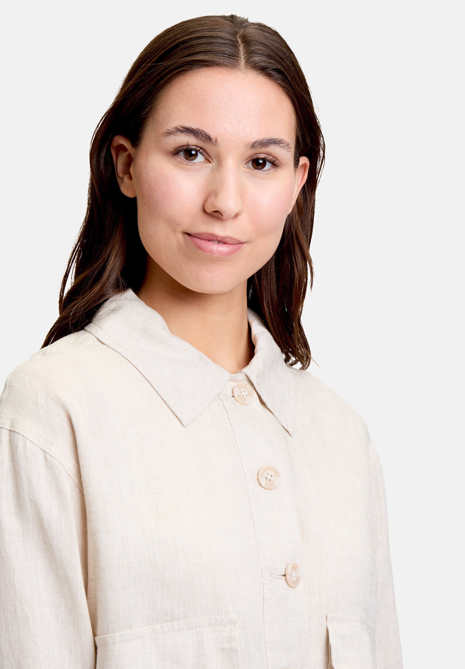 Cartoon Canvasjacke »Damen mit aufgesetzten Taschen«
