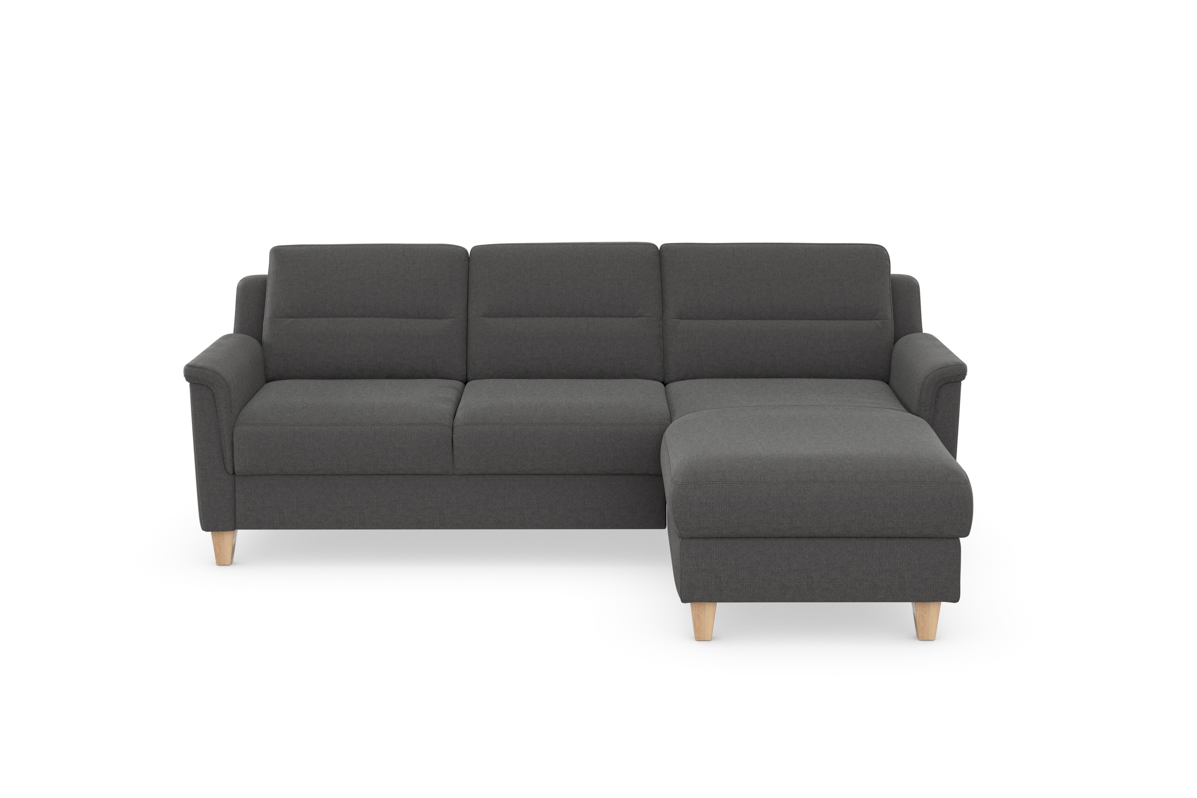 sit&more Ecksofa »Farö L-Form«, inklusive Federkern, wahlweise mit Bettfunktion und Bettkasten