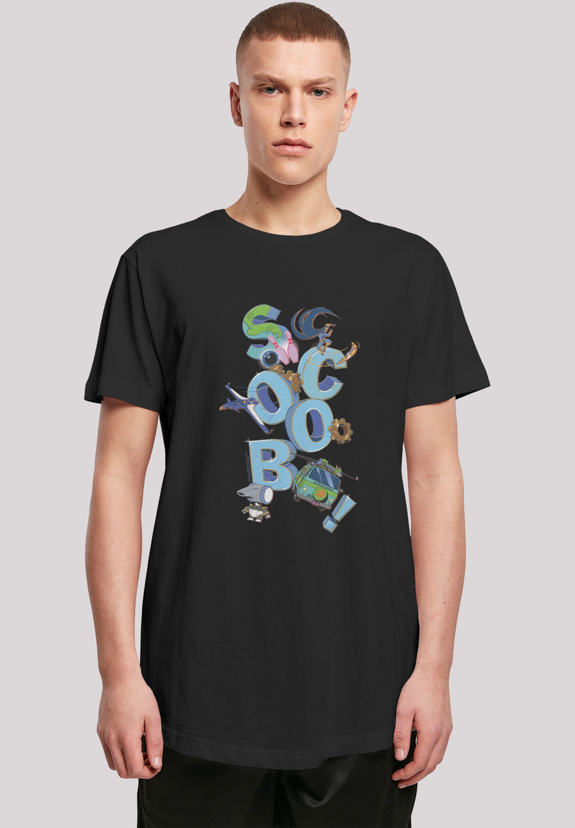 F4NT4STIC T-Shirt "Long Cut T-Shirt Scooby Doo Letters Jumble", Herren,Prem günstig online kaufen