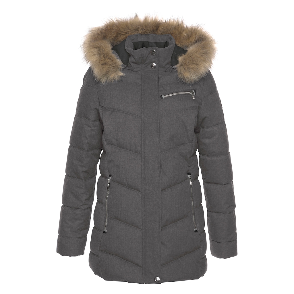 Polarino Steppjacke, mit Kapuze