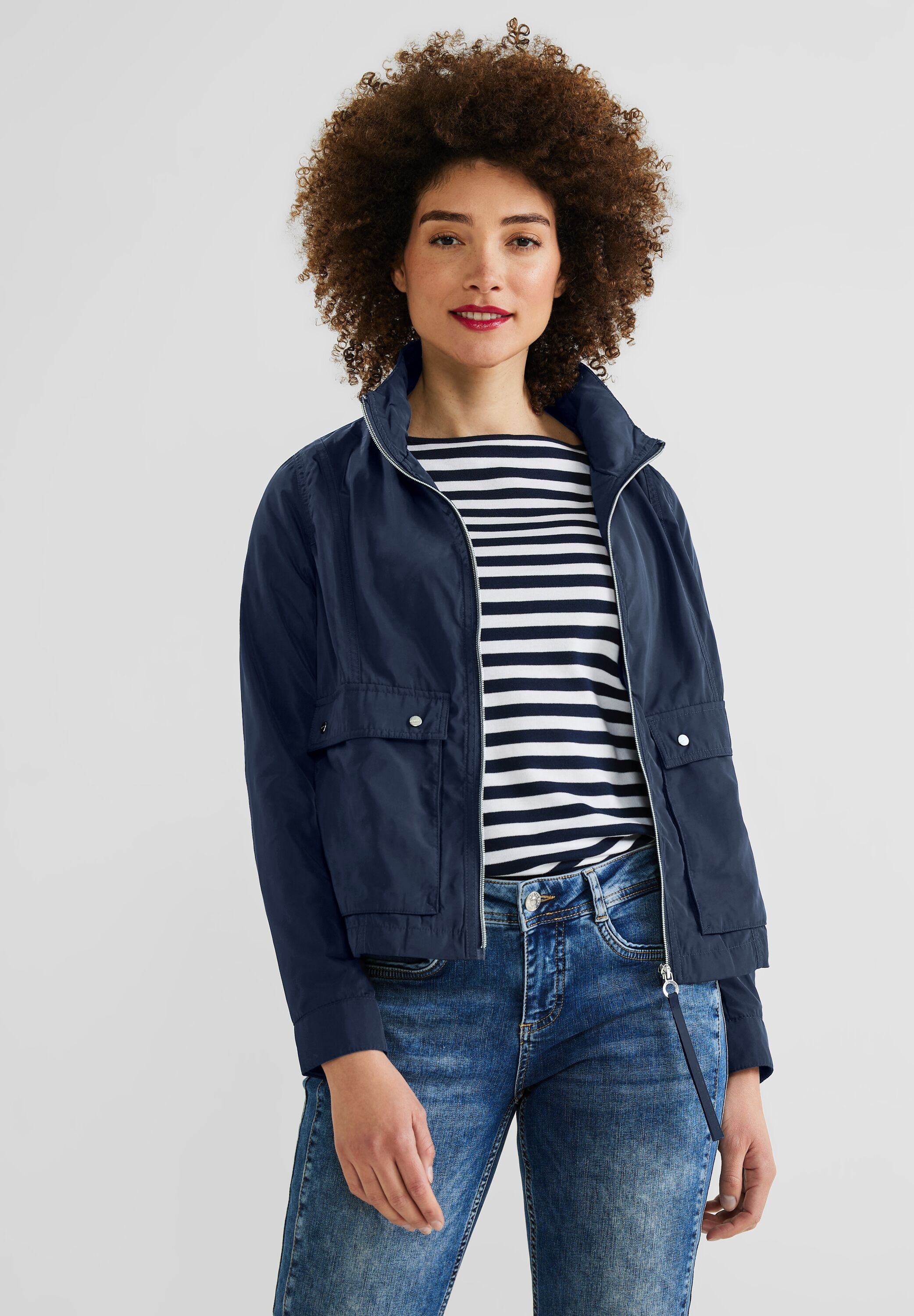 STREET ONE Windbreaker, ohne Kapuze, in Unifarbe kaufen