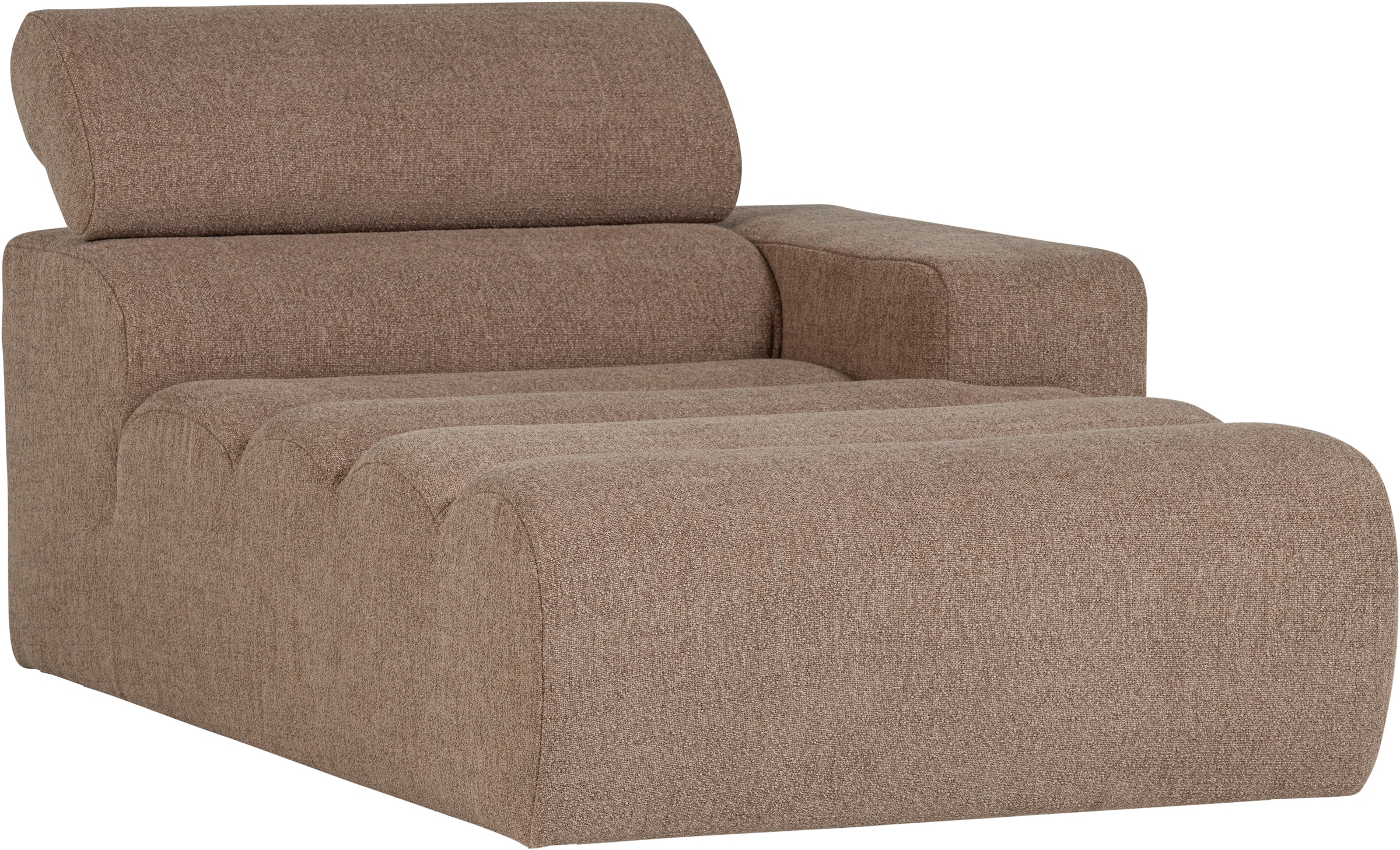 WOOOD Sofaelement »Novi Bezug mit verstellbarer Nackenstütze B 109 x T 173 x H 86 cm« Tragkraft 120 kg, Maximale Verschleißfestigkeit