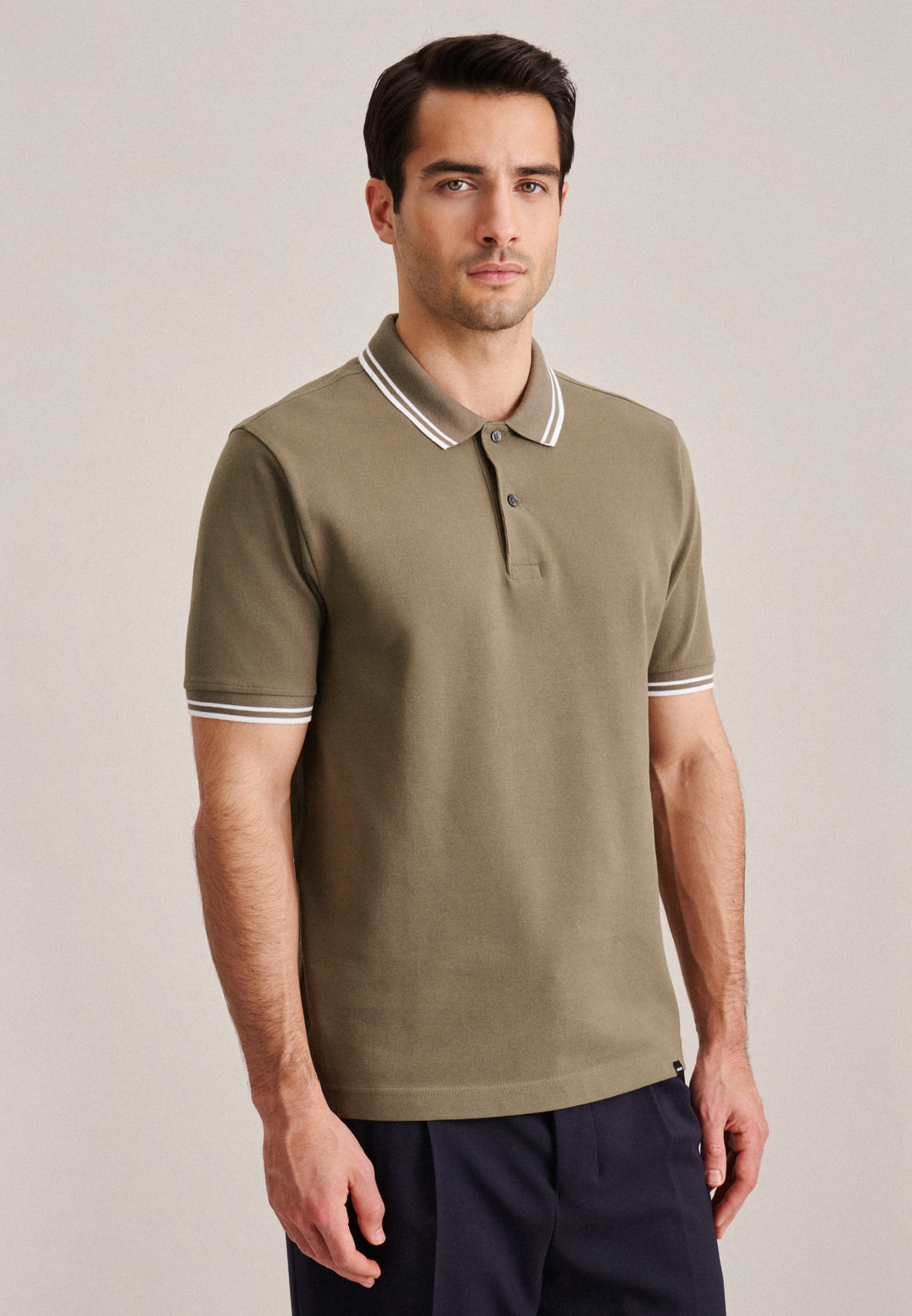 seidensticker Poloshirt "Regular" 1/2 Kragen Uni