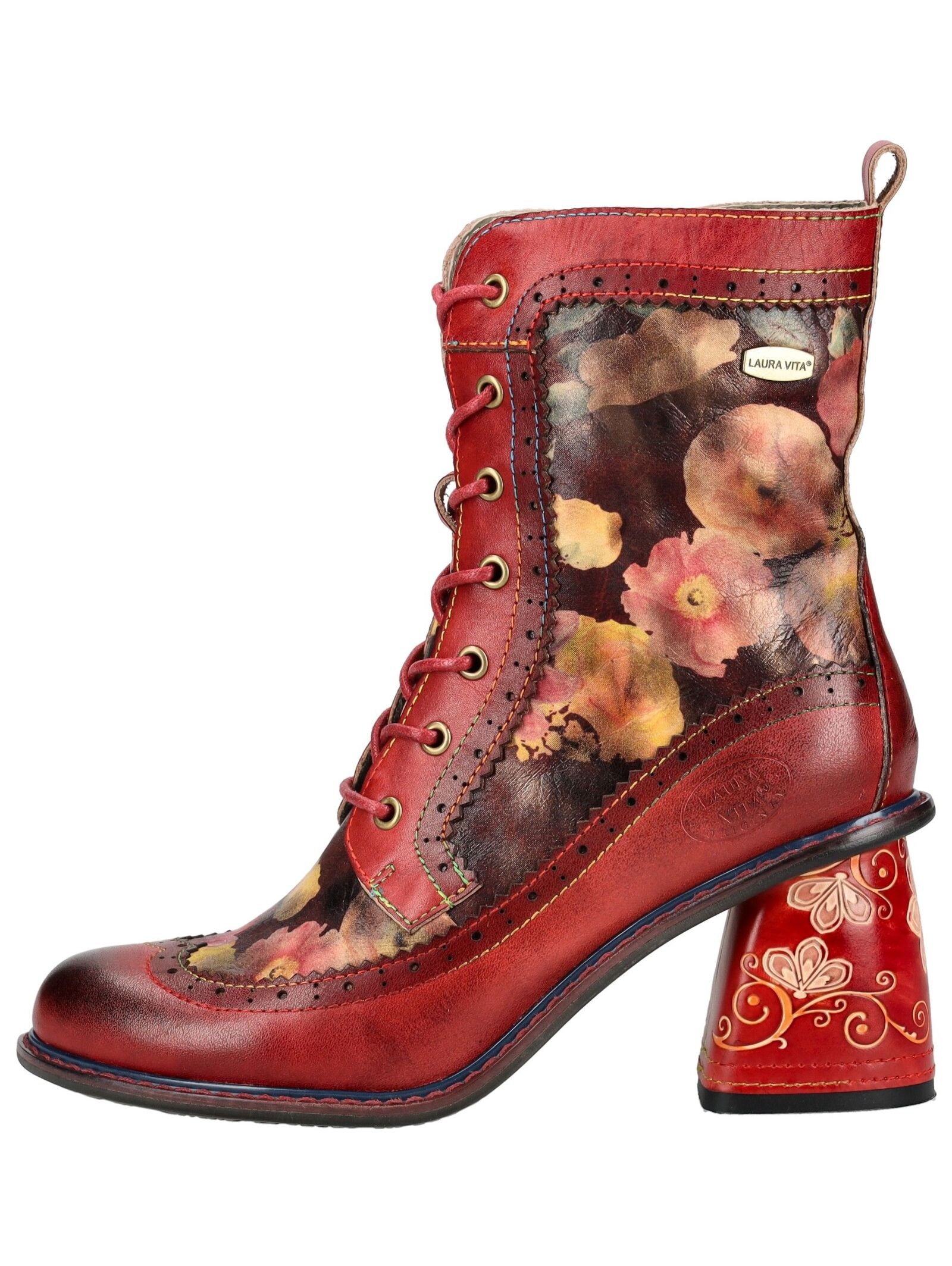 LAURA VITA Schnürstiefelette »LAURA VITA Stiefelette Leder/Textil«