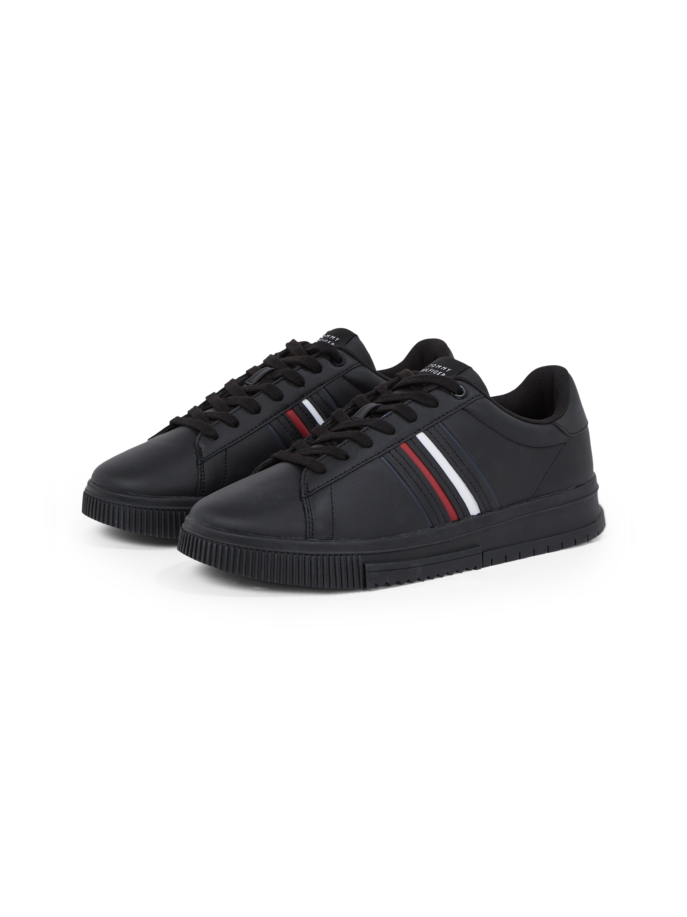 Tommy Hilfiger Sneaker "MODERN CUPSOLE STRIPES LTH", Freizeitschuh, Halbsch günstig online kaufen