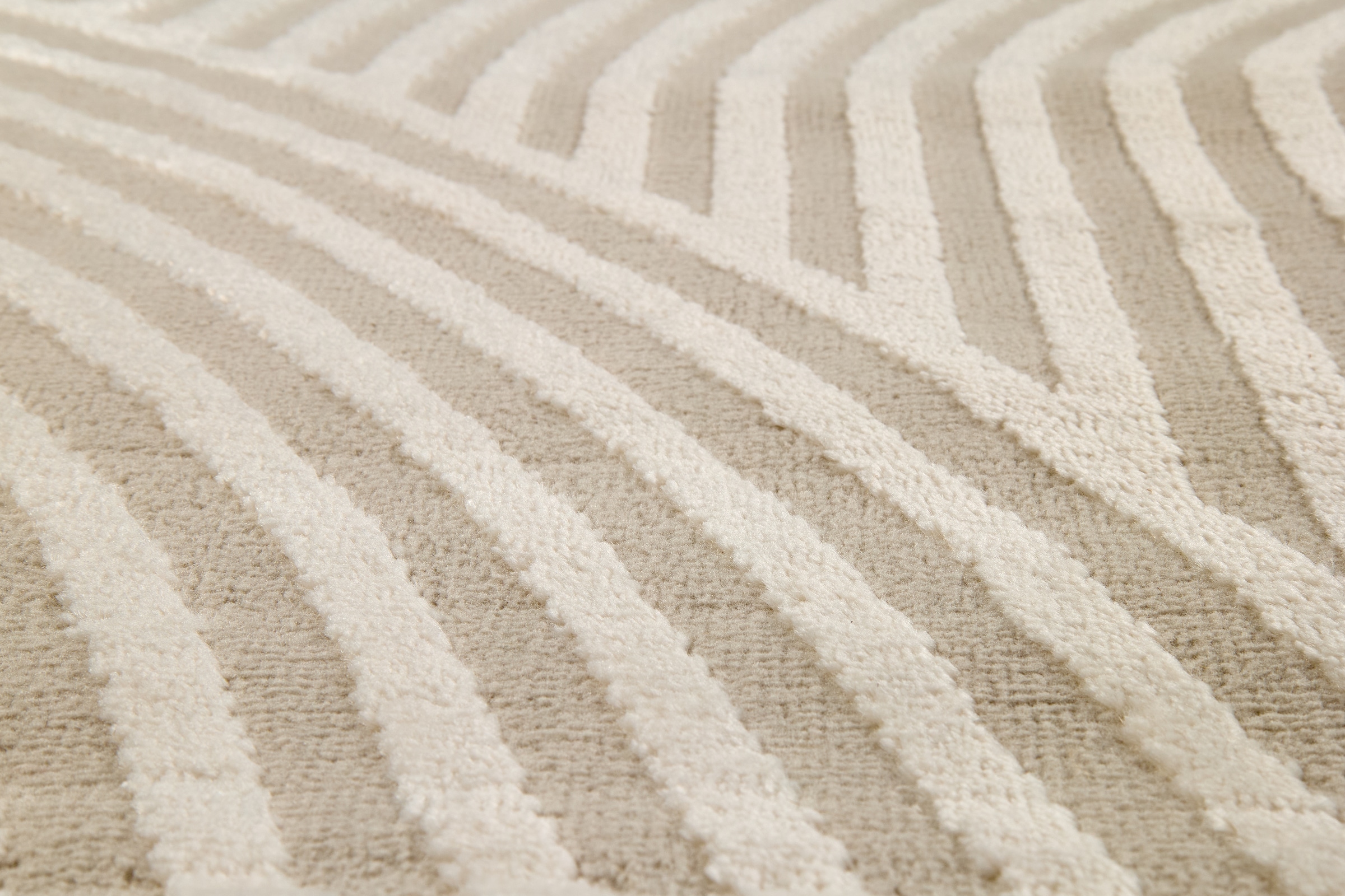 ASTRA Teppich »Jules 253« rechteckig 8 mm Höhe Hoch Tief Struktur, Kurzflor, Wohnzimmer, Schlafzimmer