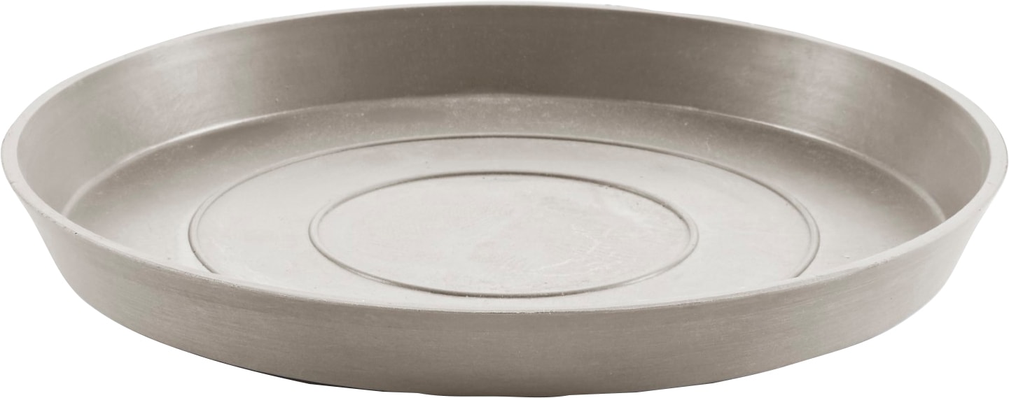 ECOPOTS Blumentopfuntersetzer "ROUND SAUCER Taupe", BxTxH: 36,5x36,5x3,5 cm