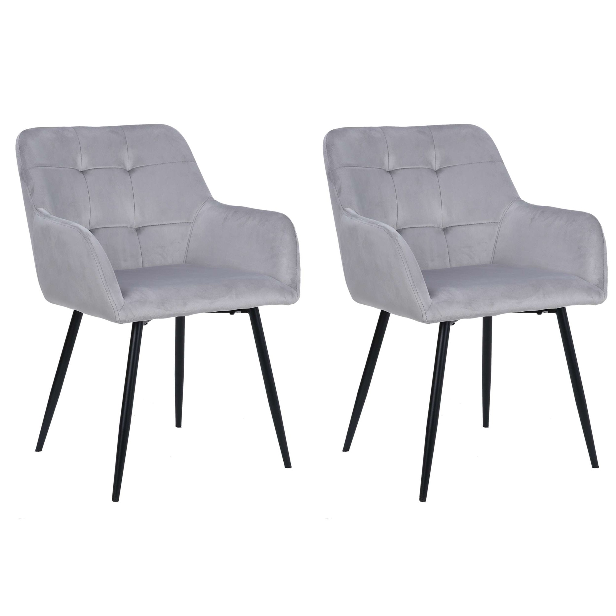 OTTO home Esszimmerstuhl »Bostony« () 2 Stk.gepolsterte Rückenlehne, Armlehne und Sitzfläche, Sitzhöhe 49 cm