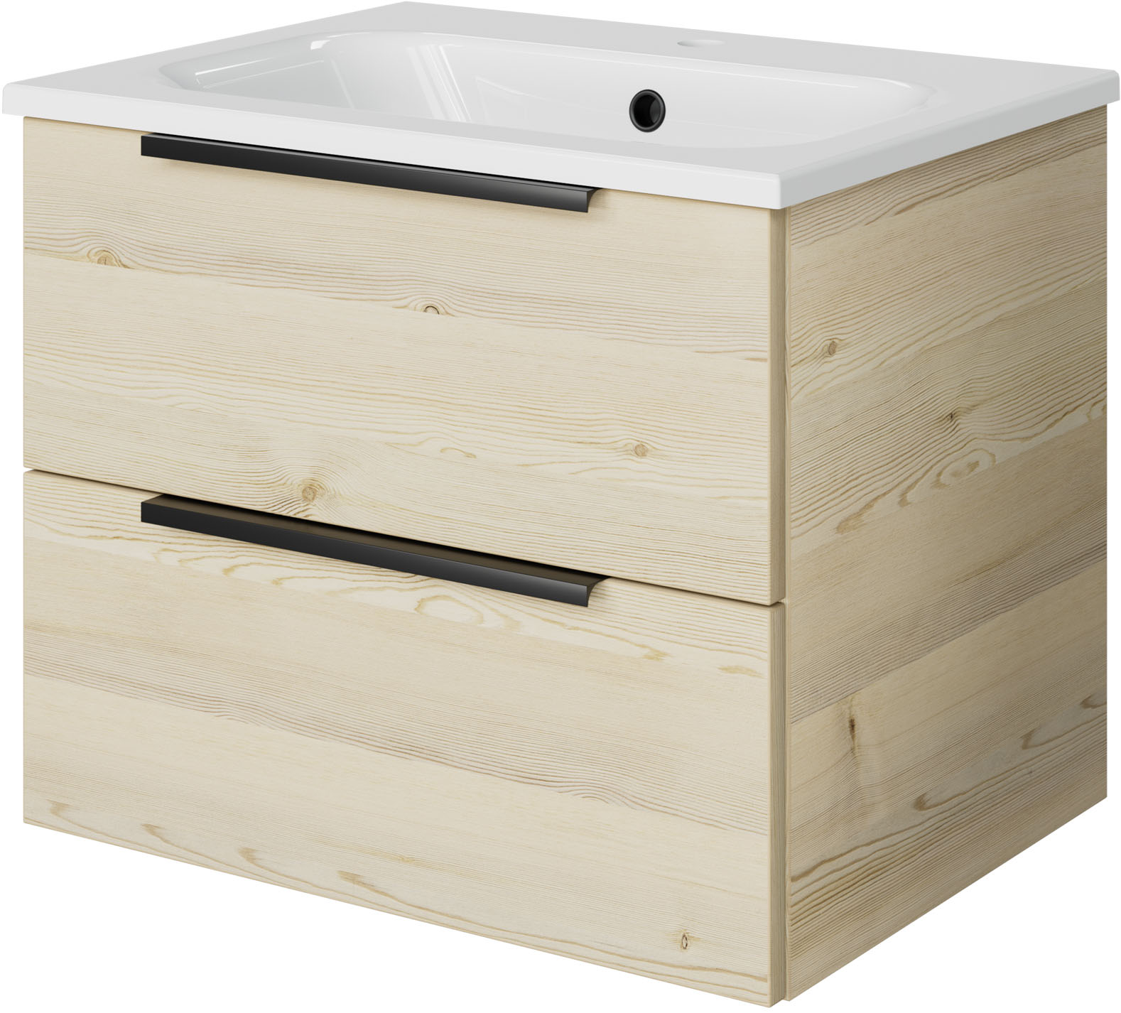 Saphir Badmöbel-Set "Mineralmarmor-Waschtisch mit Waschtischunterschrank" 2 Stk. tlg.