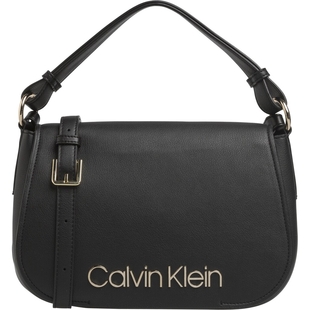 Calvin Klein Hobo »DRESSED UP SATCHEL«, mit goldfarbenen Logo Schriftzug