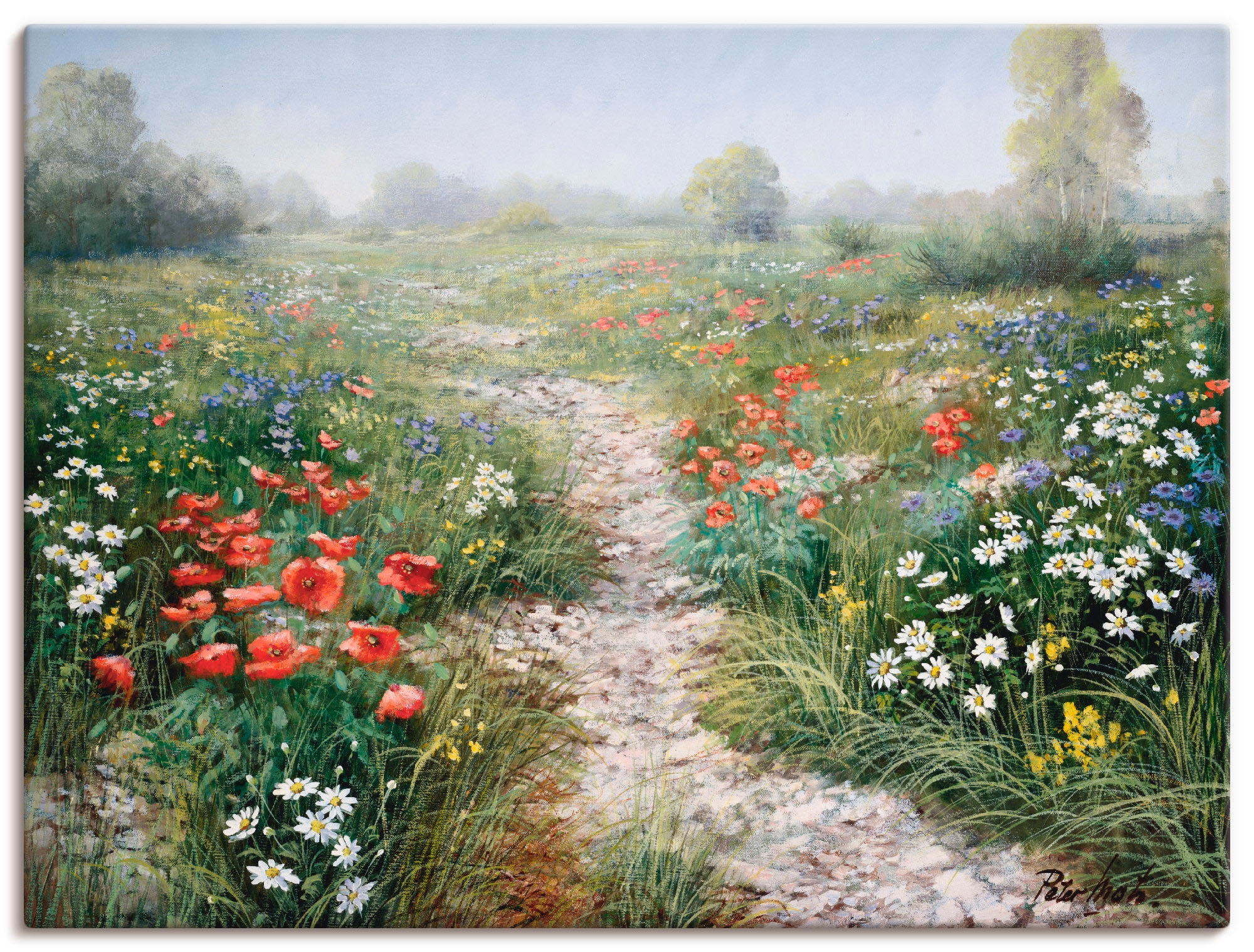 Artland Wandbild "Dichte der Natur" Blumenwiese 1 Stk. tlg. als Leinwandbil günstig online kaufen