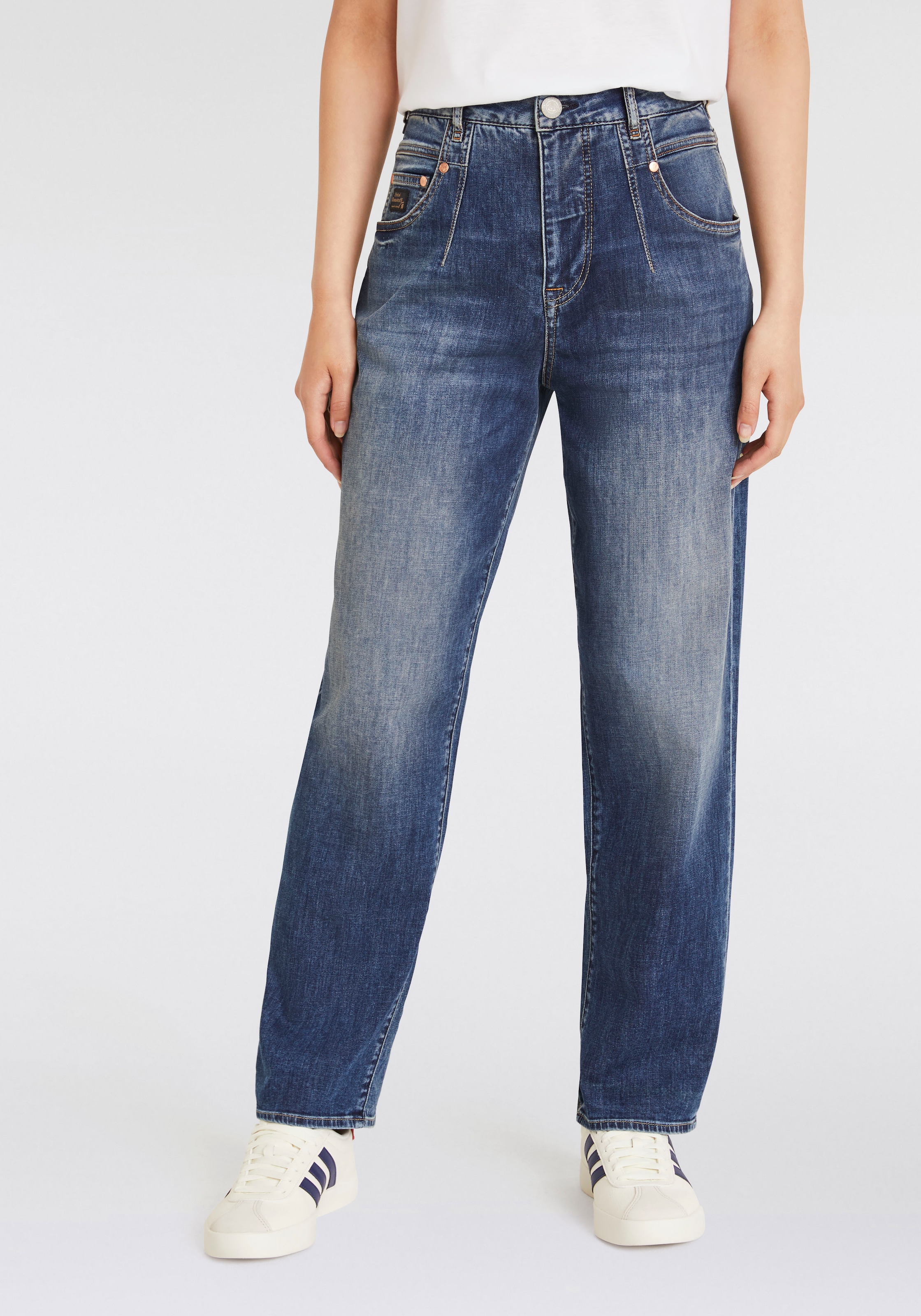 Straight-Jeans »Brooke Recycled Denim Light«, krempelbar