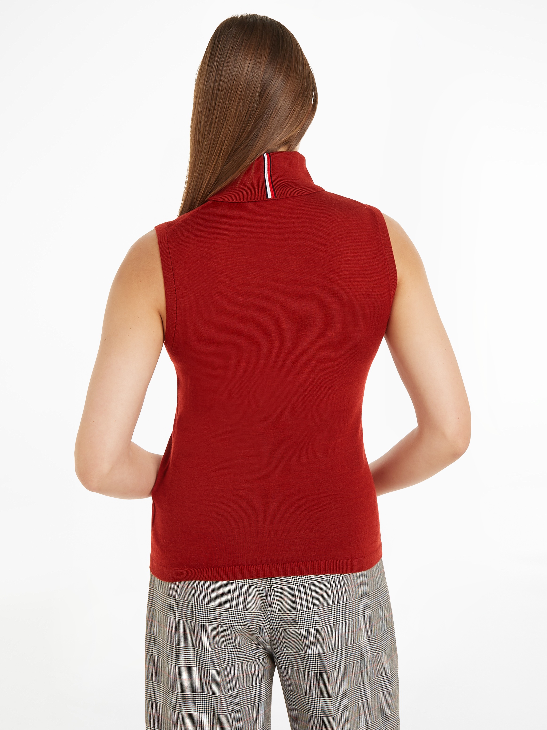 Tommy Hilfiger Strickpullover »MERINO SLEEVELESS SWT TANK«, mit Tommy Hilfiger Markenlabel