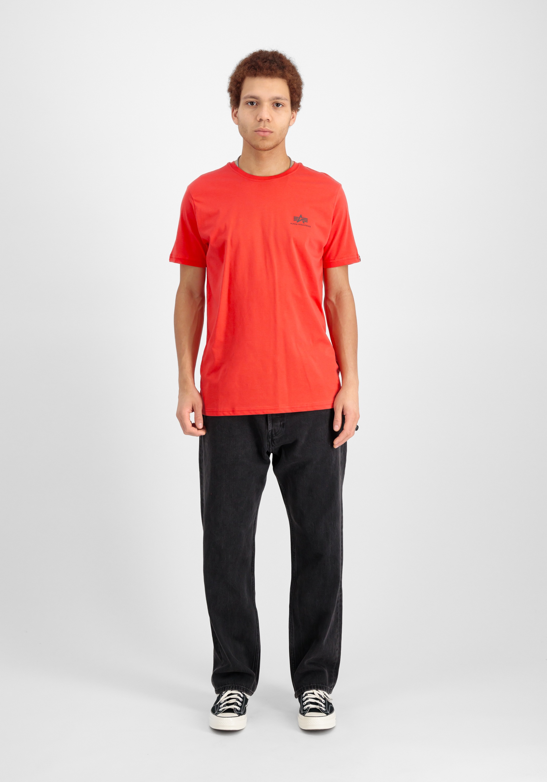 Alpha Industries Basic T Kurzarm T-Shirt Radiant Red 3XL 2