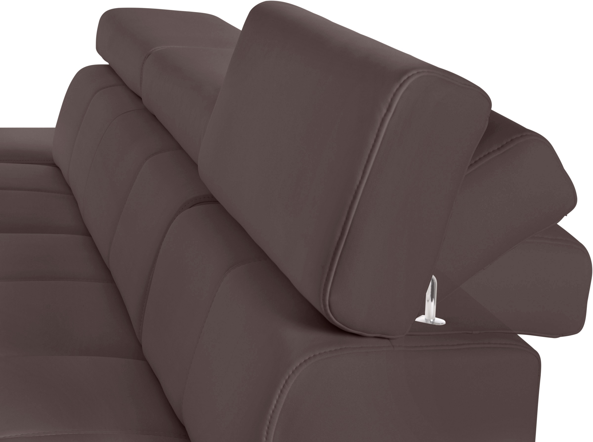 exxpo - sofa fashion Ecksofa »Fiji, hochwertige Detailverarbeitung im Sitz und Rücken, L-Form«, bequem durch Kopf- und Armteilverstellung, wahlweise mit Bettfunktion