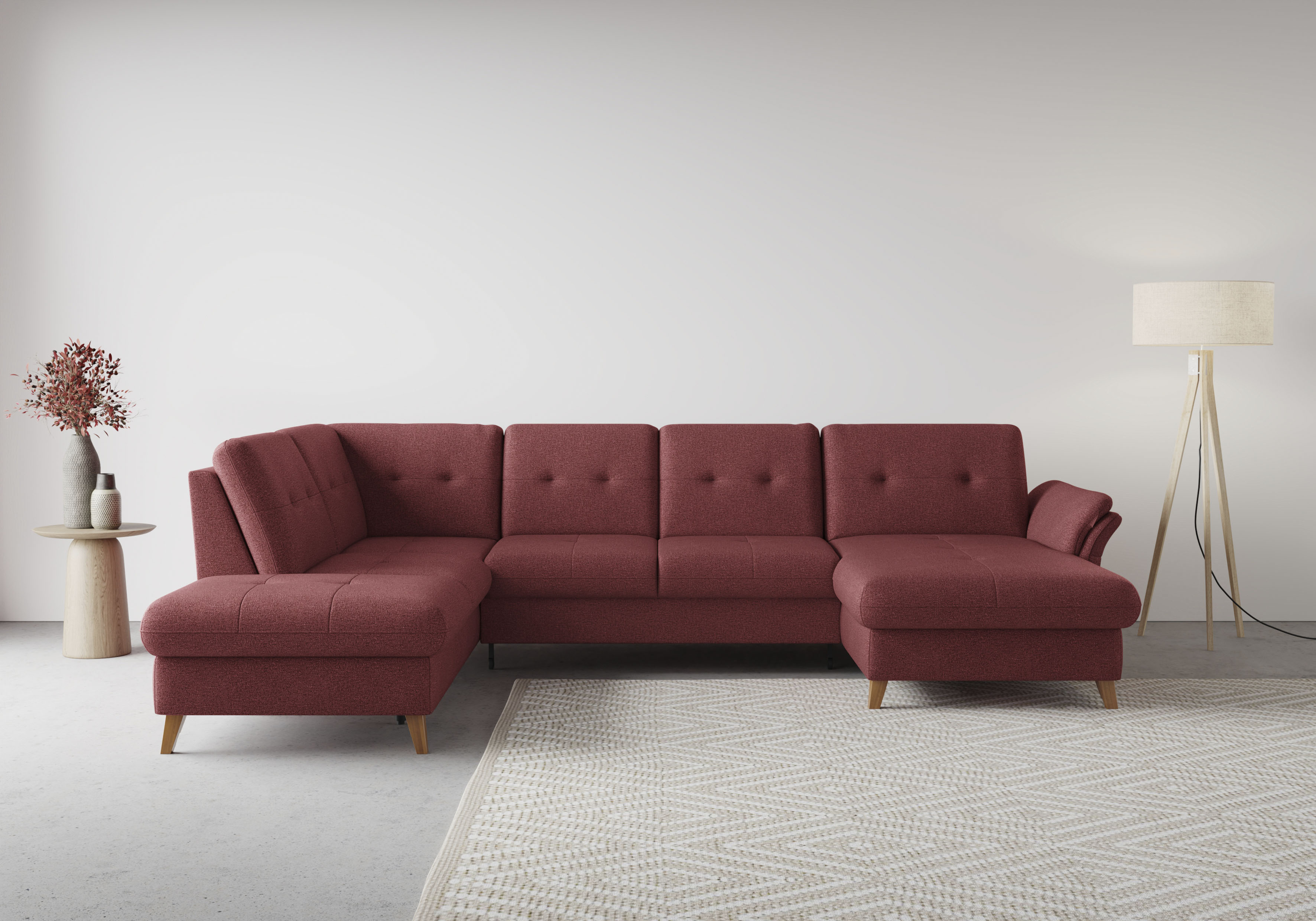 sit&more Wohnlandschaft "Göteborg" inkl. Sitztiefenverstellung, wahlweise mit Bettfunktion & Bettkasten