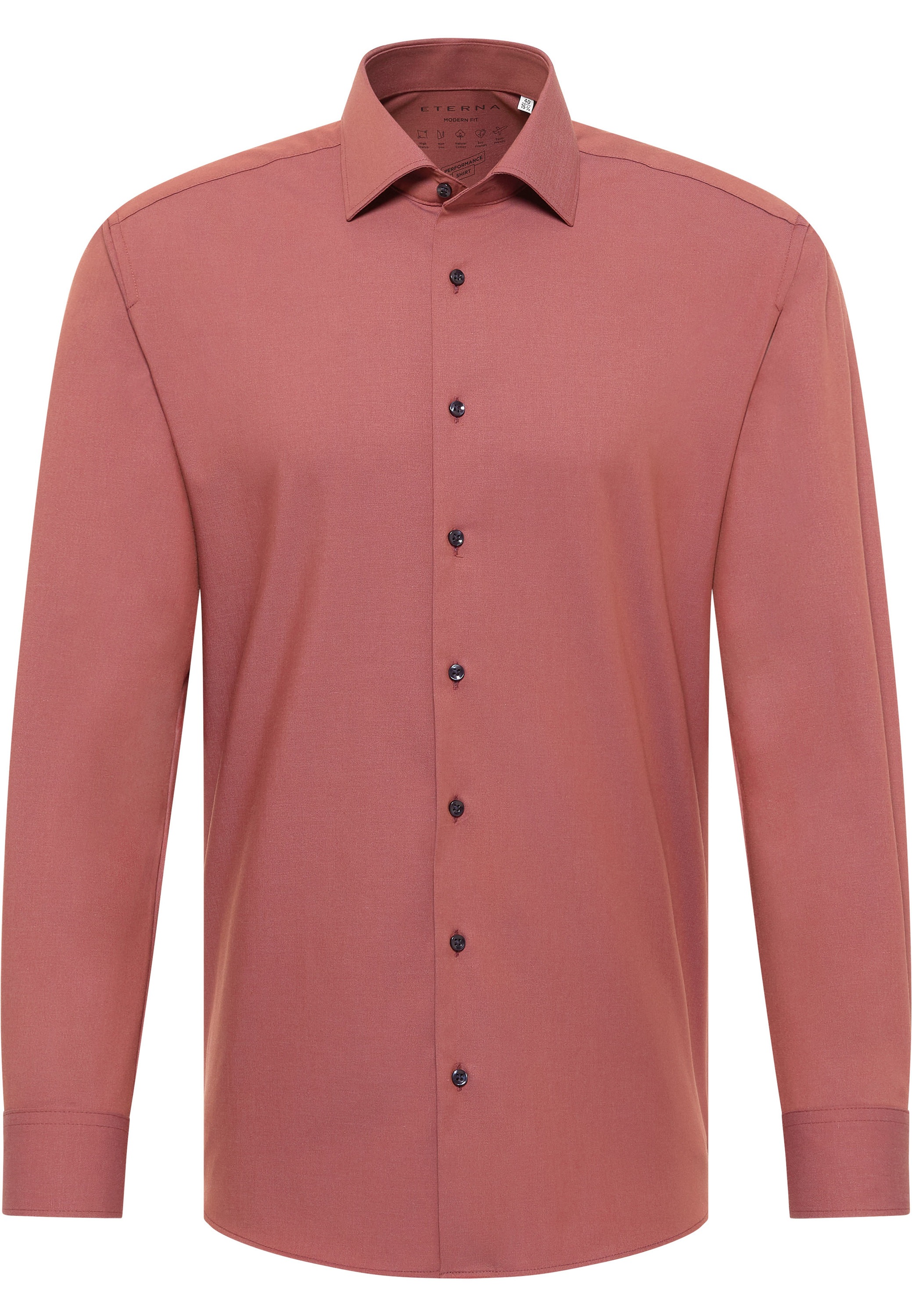 Eterna Langarmhemd »MODERN FIT«, NON IRON (bügelfrei)