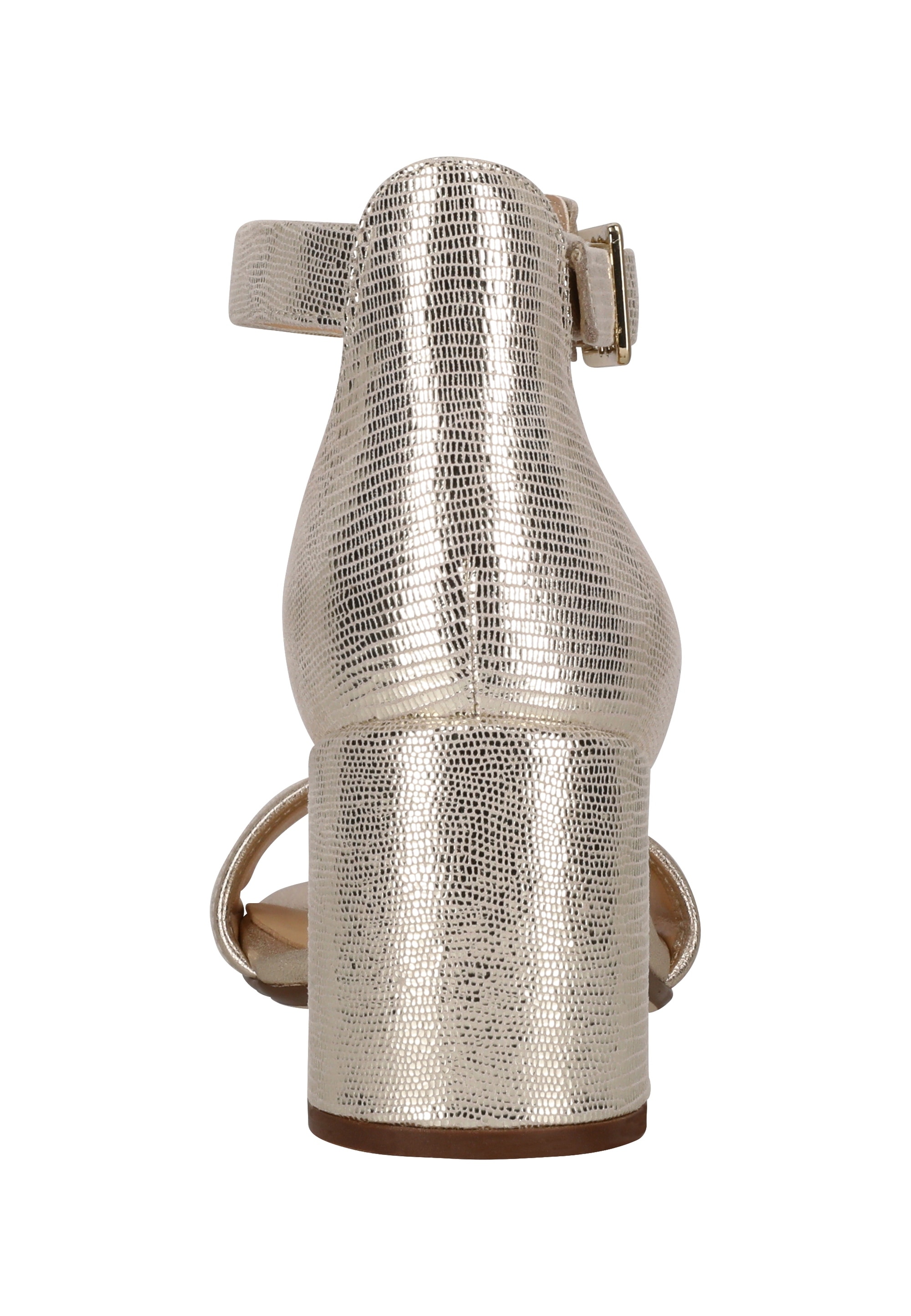 Clarks Sandale »Ezoria Mae«, mit Metallic-Look und hohem Komfort