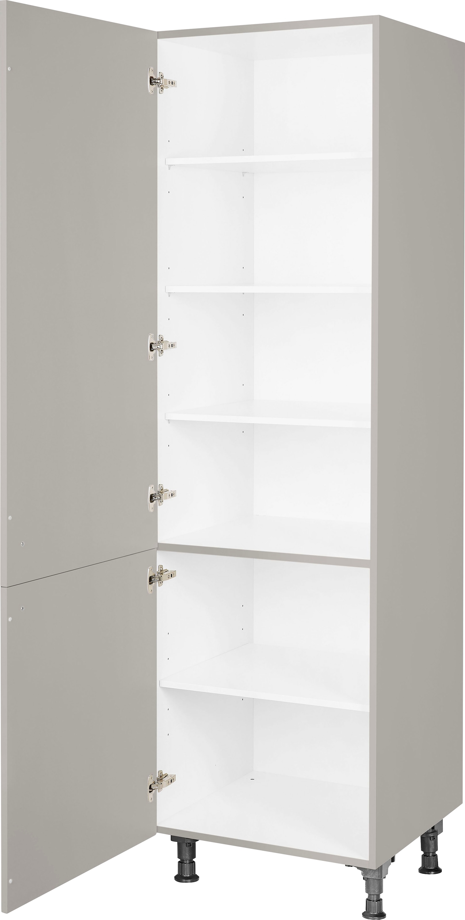 nobilia® Hochschrank »"Cascada", Ausrichtung wählbar, mit zwei Türen, vormontiert,«, Breite/Höhe: 60/216,6 cm