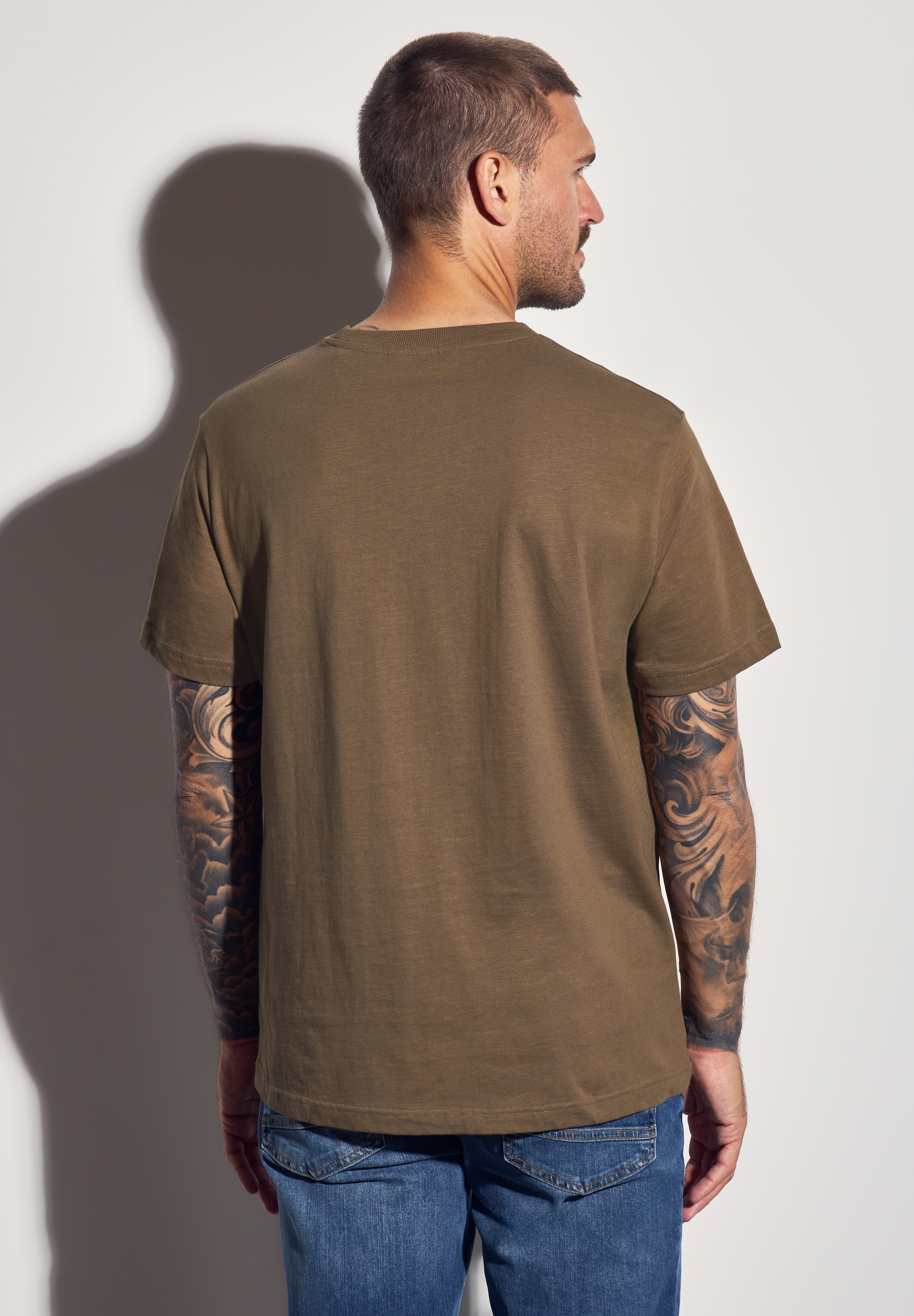 STREET ONE MEN T-Shirt, aus reiner Baumwolle günstig online kaufen