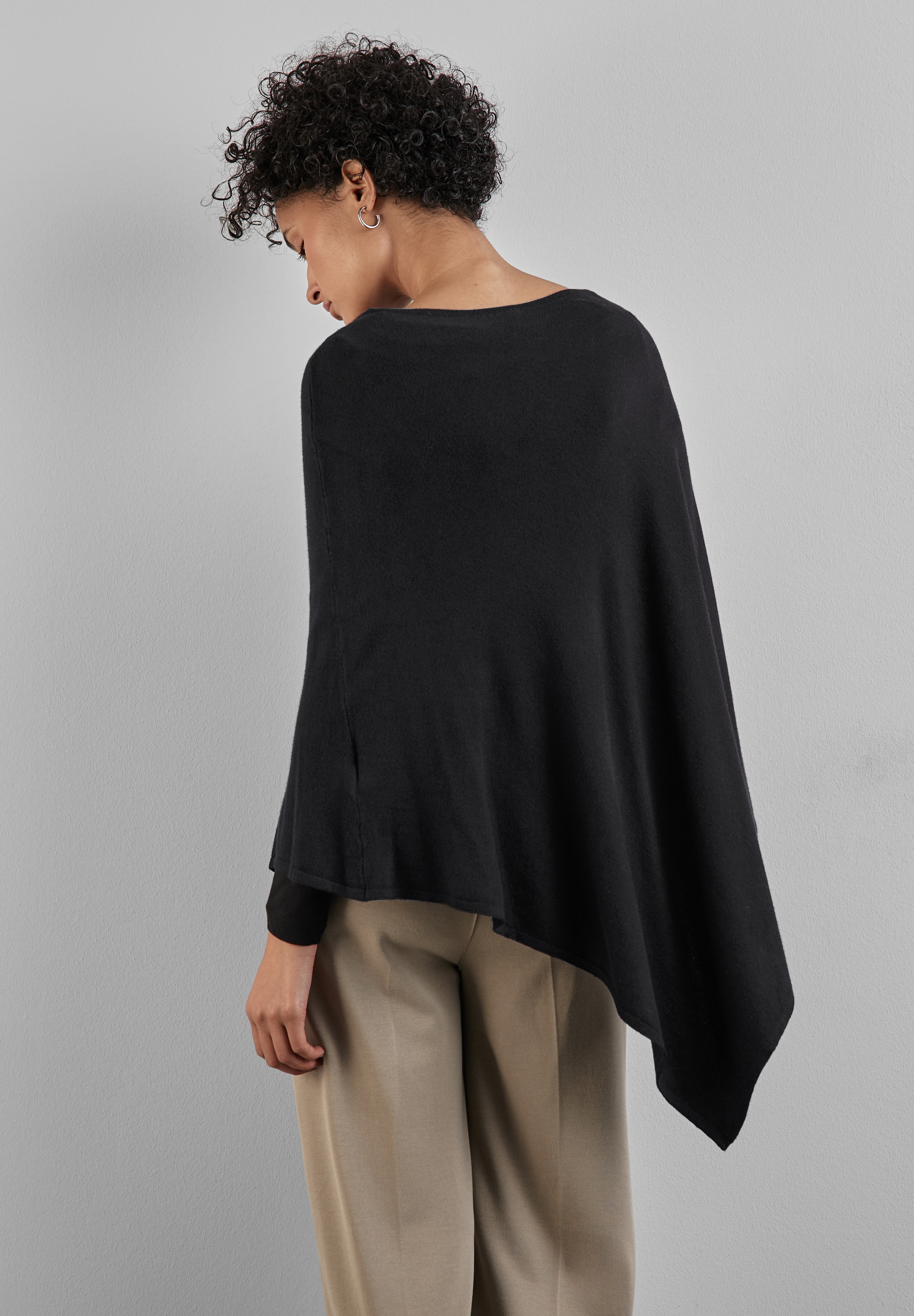 STREET ONE Strickcape, aus softem Materialmix