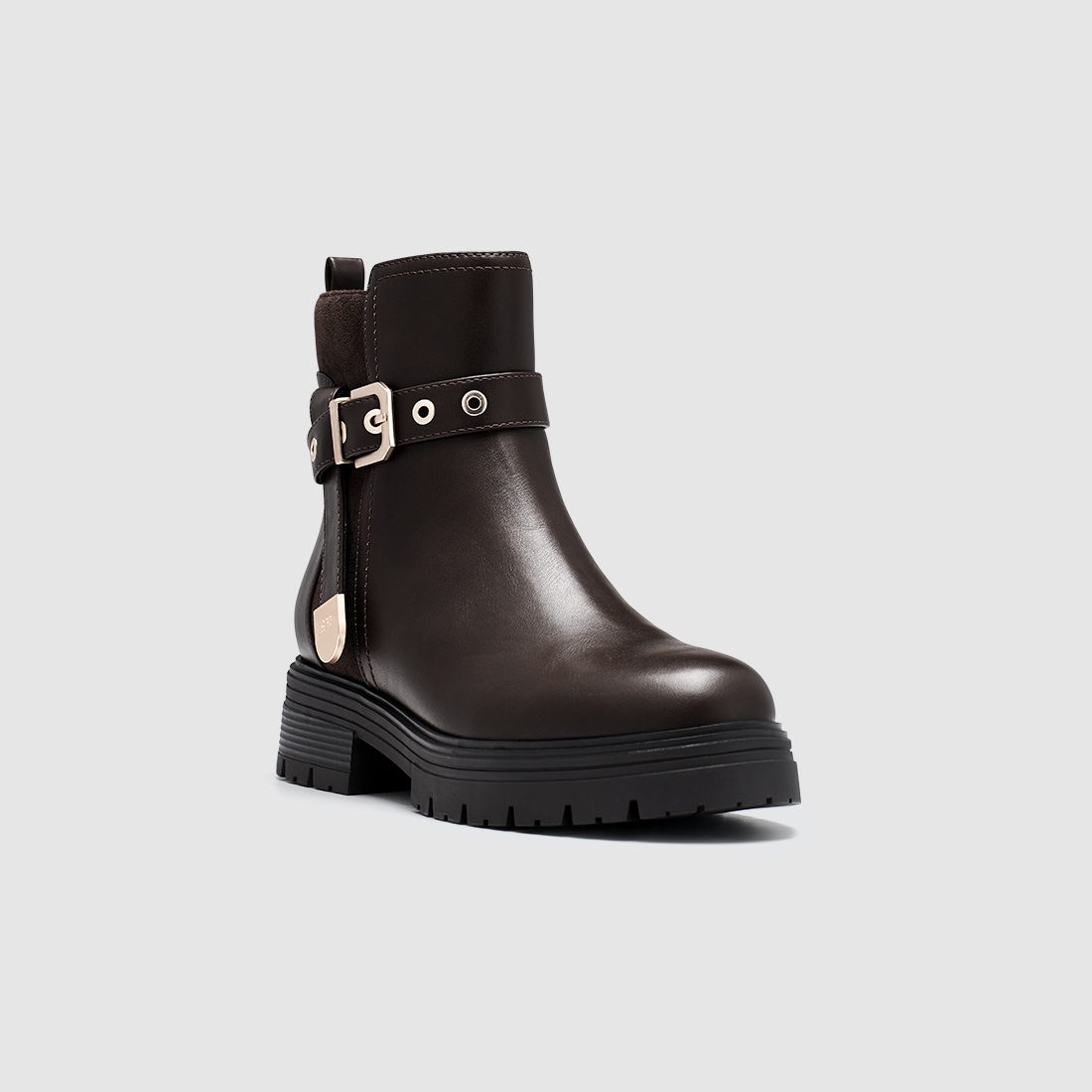 Esprit Stiefelette "LILLI" Ankleboots mit modicher Zierschnalle und Reißverschluss
