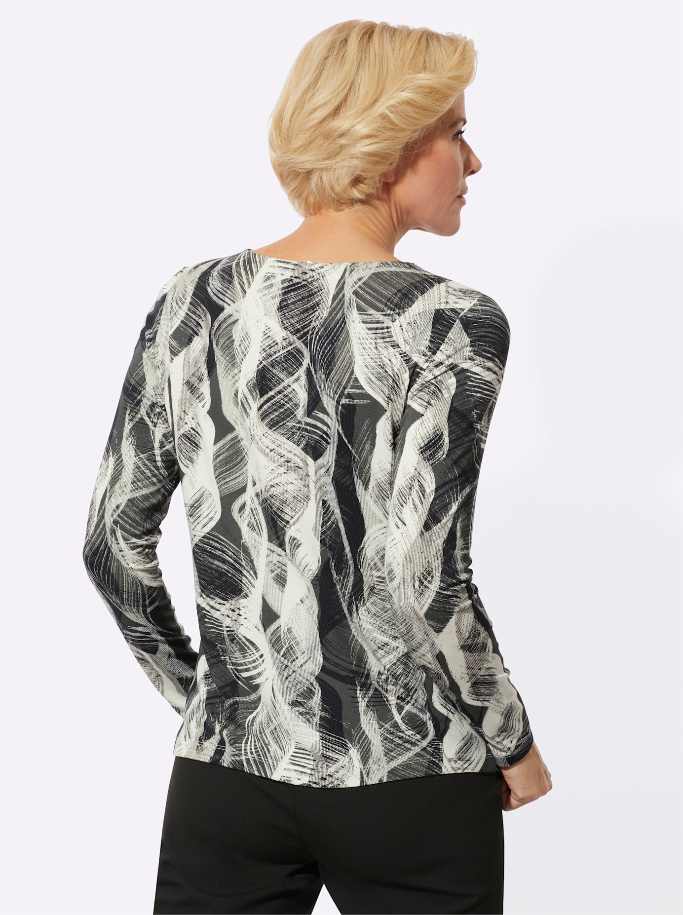Classic Langarmshirt "Rundhals-Shirt", (1 tlg.) günstig online kaufen