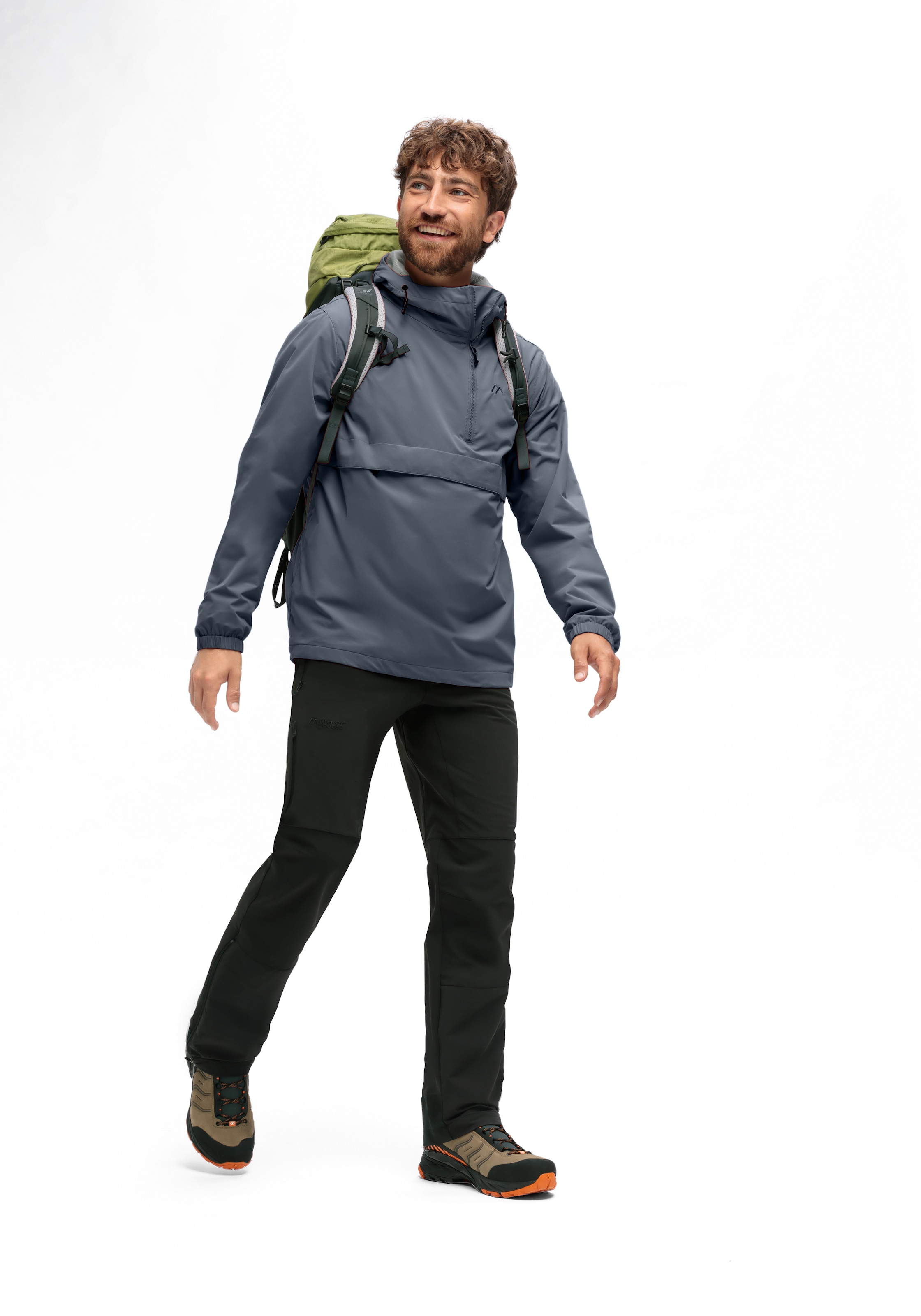 Maier Sports Outdoorjacke »OkokO«, Unisex Windbreaker, Schlupfjacke wasserdicht, verstellbare Kapuze