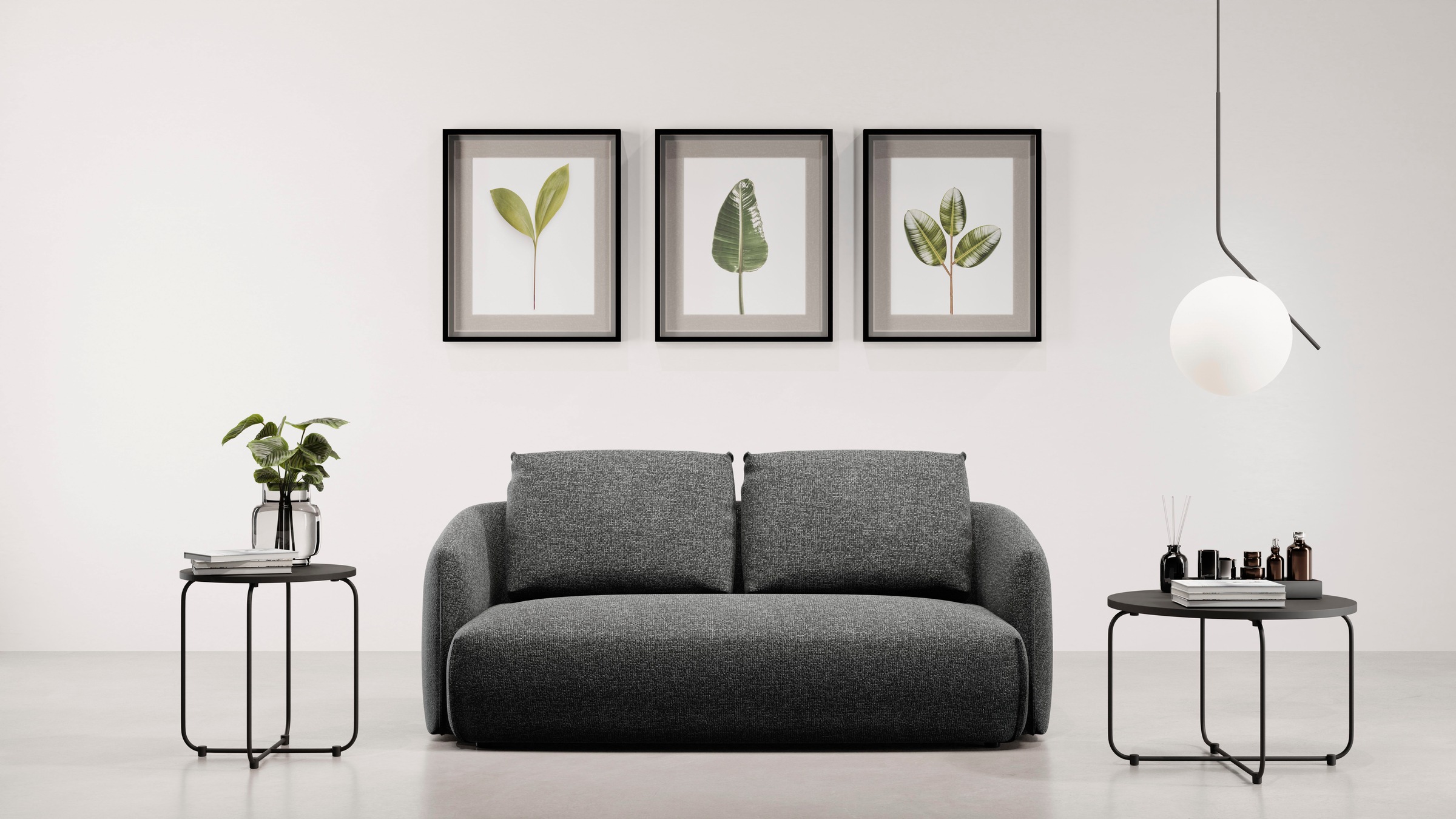 TRENDMANUFAKTUR 2-Sitzer "Shawn Designsofa mit elegant geschwungen Armlehne günstig online kaufen