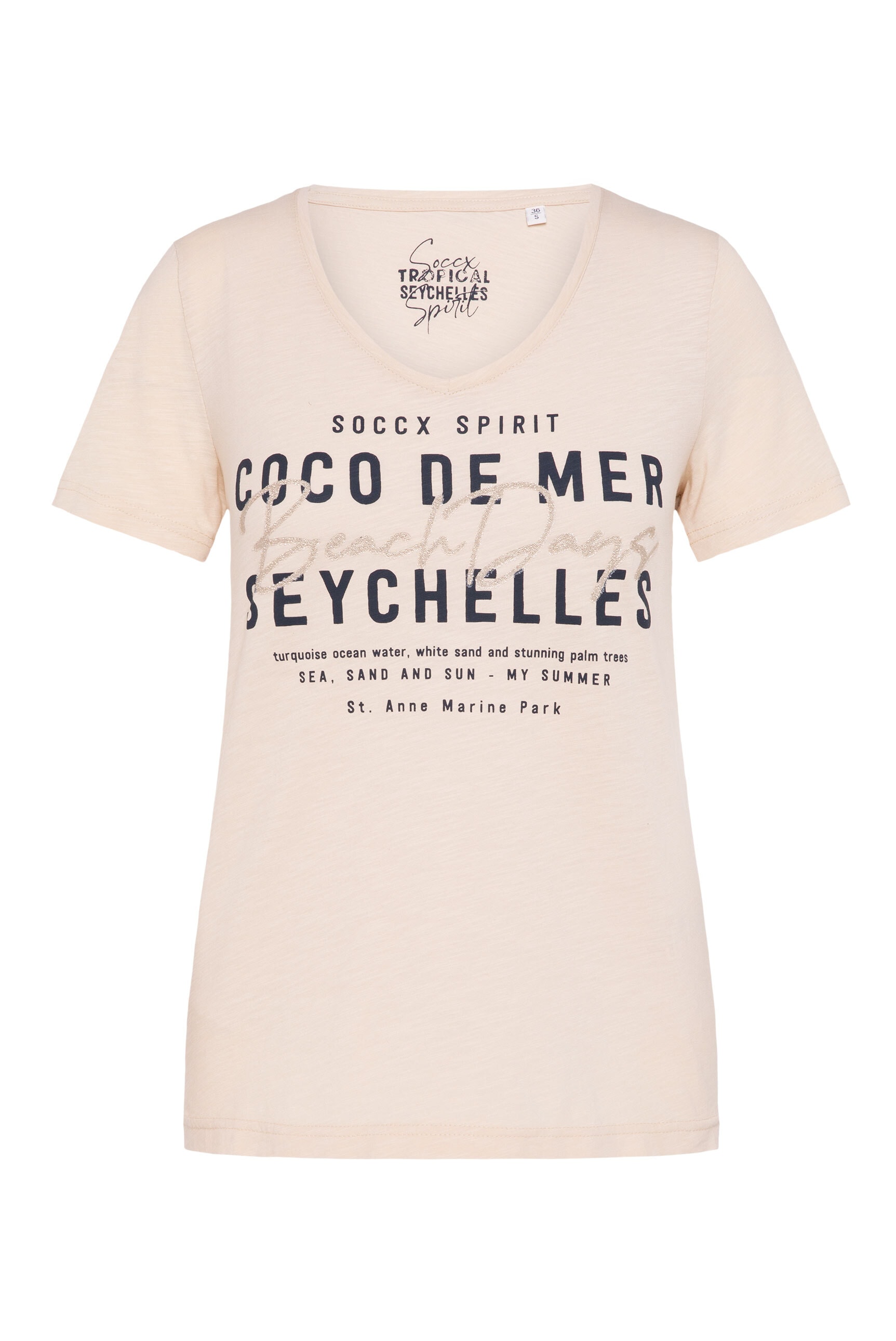 SOCCX V-Shirt, aus Baumwolle