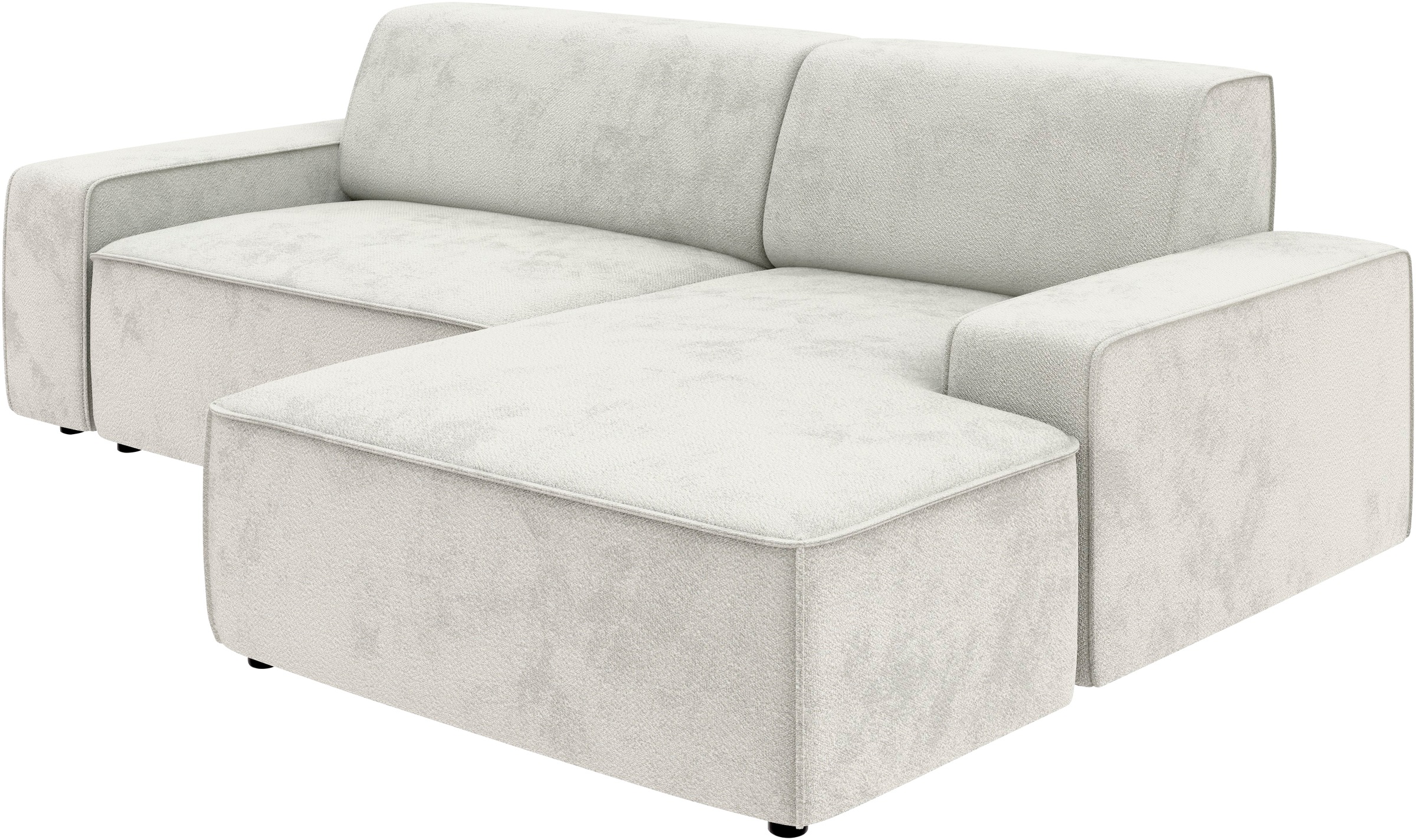 TRENDMANUFAKTUR Ecksofa »Graz, wahlweise mit Sitzvorschub und Bettkasten, L-Form, Breite 246 cm«, in Cord-, haustierfreundlichem LEO Struktur- oder LUMOS-3D-Bezug