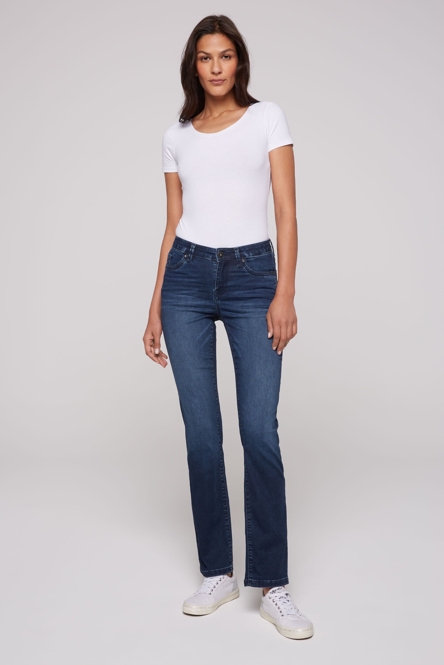 SOCCX Regular-fit-Jeans, mit normaler Leibhöhe