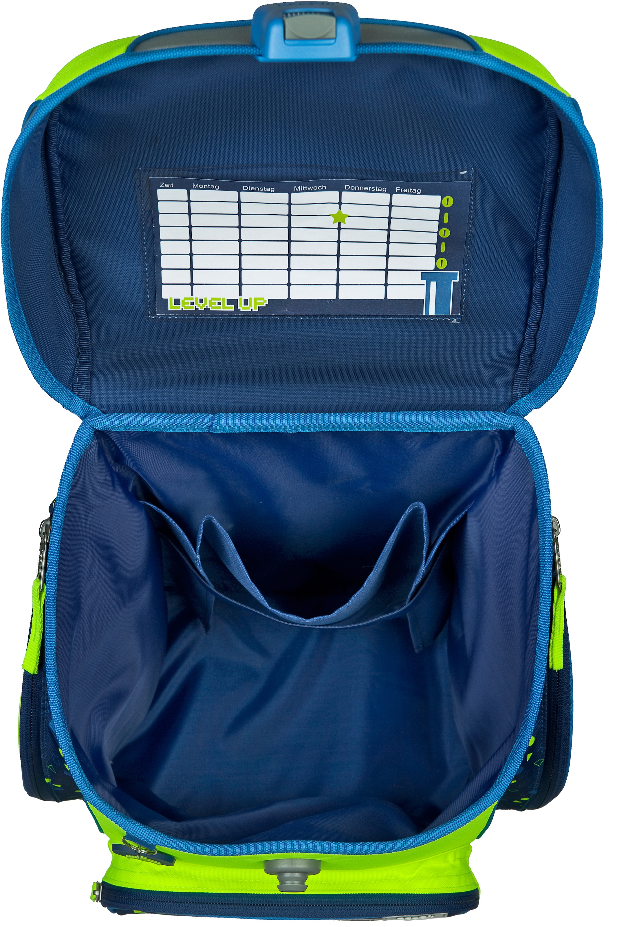 Scooli Schulranzen »EasyFit, Boys, Level Up«, Reflektoren-Floureszierende Flächen, Glow Edition