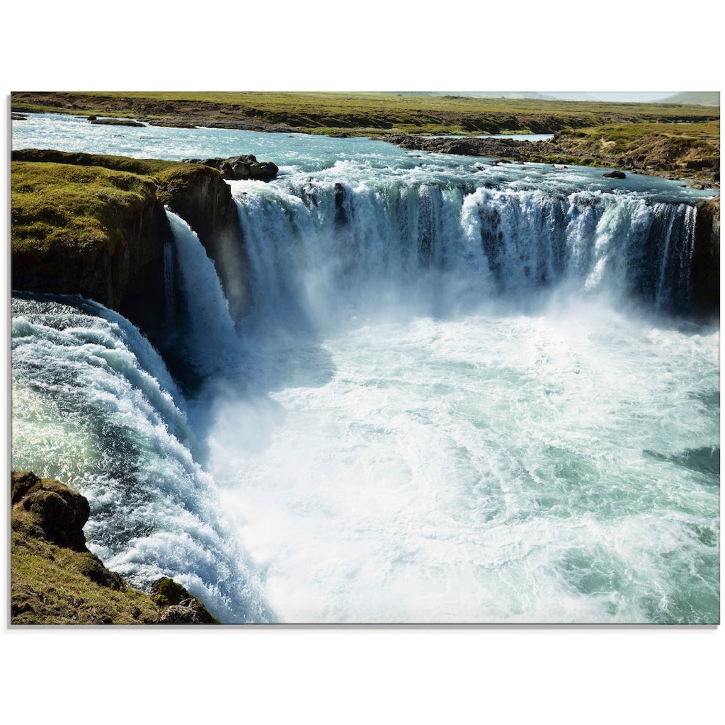 Artland Glasbild »Godafoss«, Europa, (1 St.)