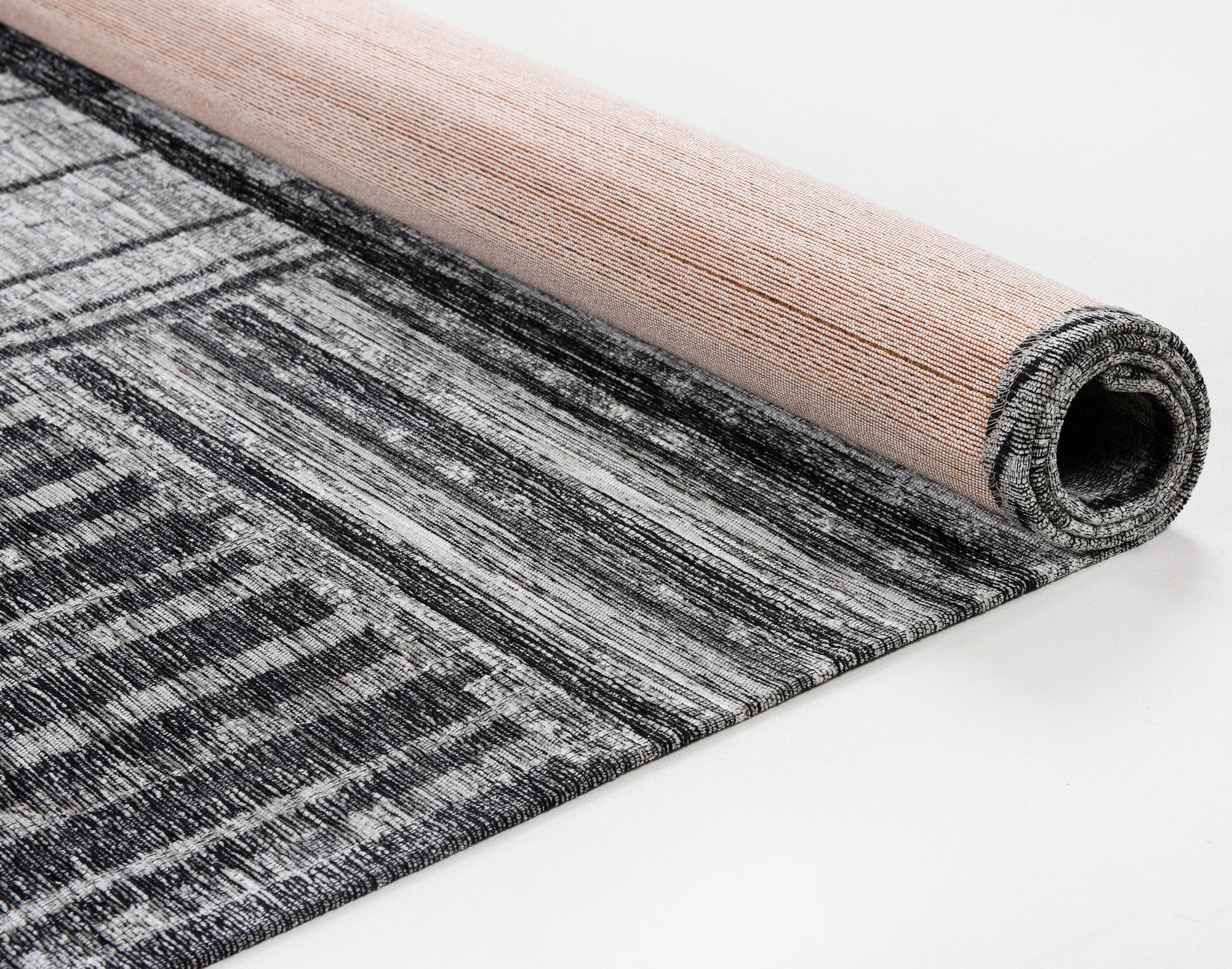 Tom Tailor Home Stripy Pat Rug Gray 190x290cm 3