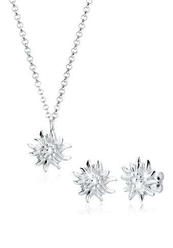 Schmuckset »Elli Schmuckset Edelweiss Tracht 925 Silber«