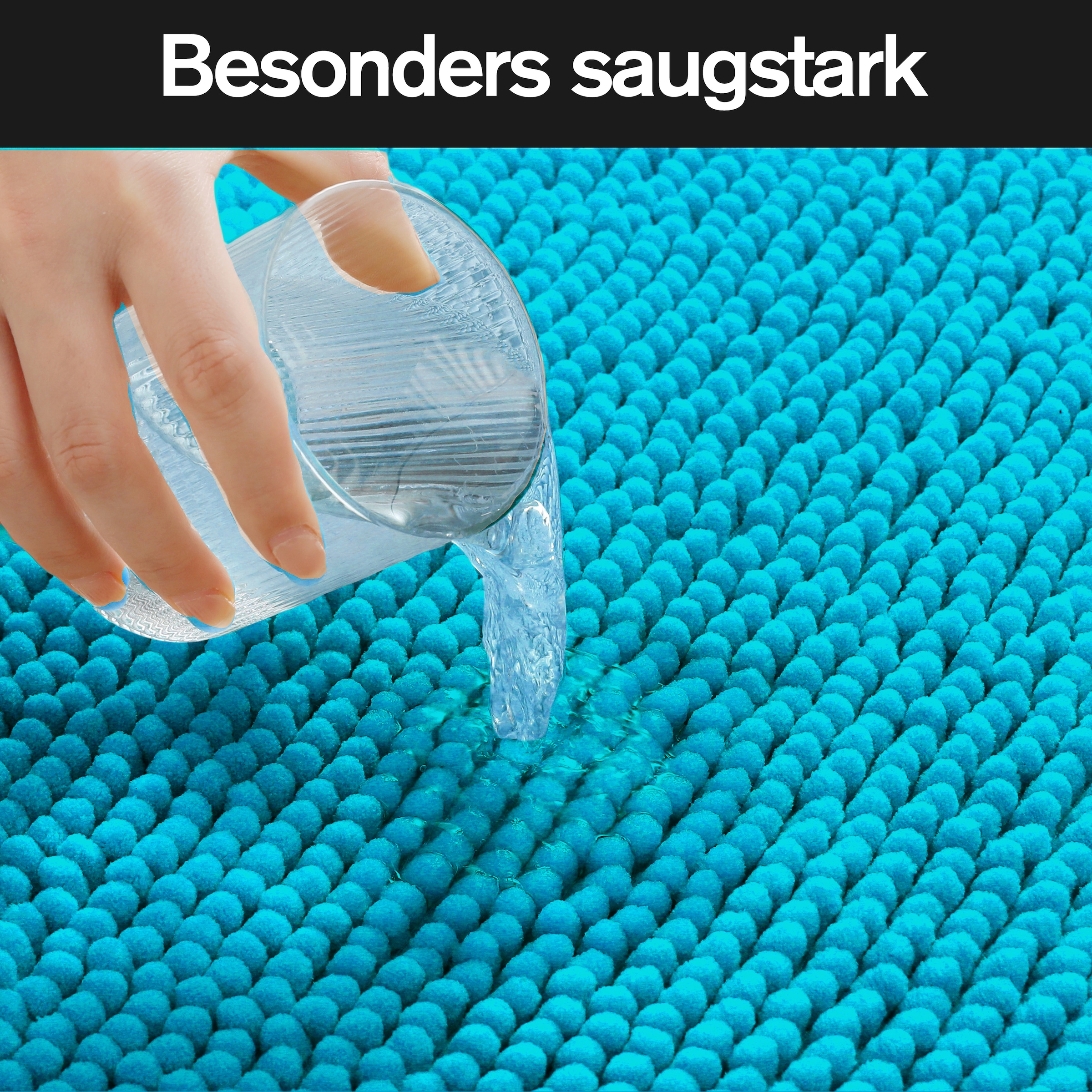 my home Badematte »Vanessa Chenille, Badvorleger, Badezimmer Teppich, Duschvorleger«, beidseitig nutzbar-strapazierfähig-fußbodenheizungsgeeignet-schnell trocknend, Uni Farben, besonders weich, rechteckig