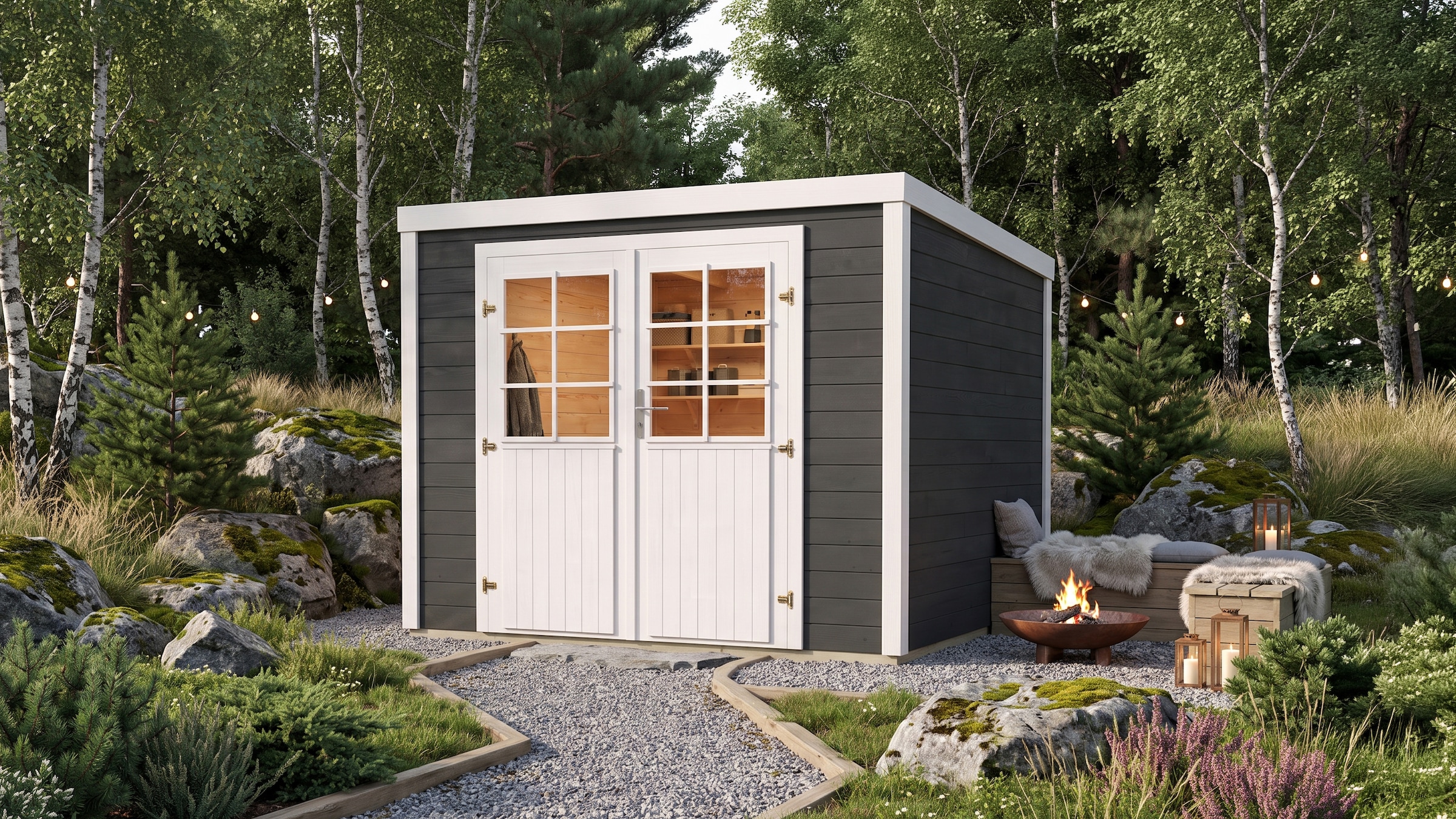 weka Gartenhaus "Lugo 3" 19mm 235x235